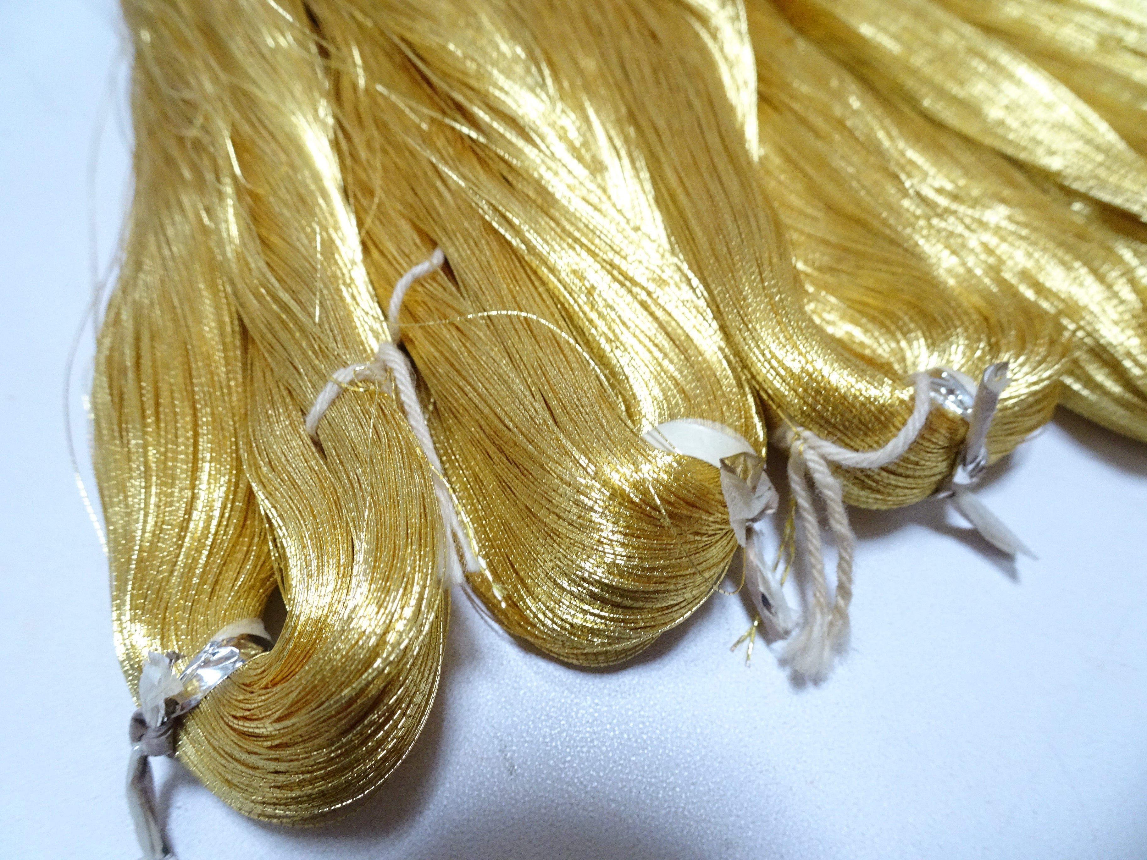 Special price!! Japanese Vintage Superb Gold Leaf Thread 5sets embroidery 5000M  0.16mm 17103