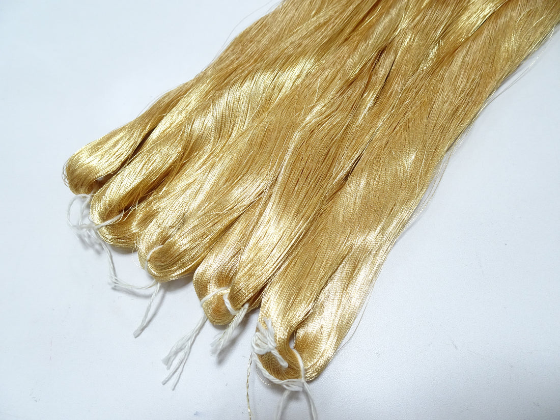 Special price!! Japanese Vintage Superb Gold Leaf Thread 5sets embroidery 5000M  0.16mm 17104