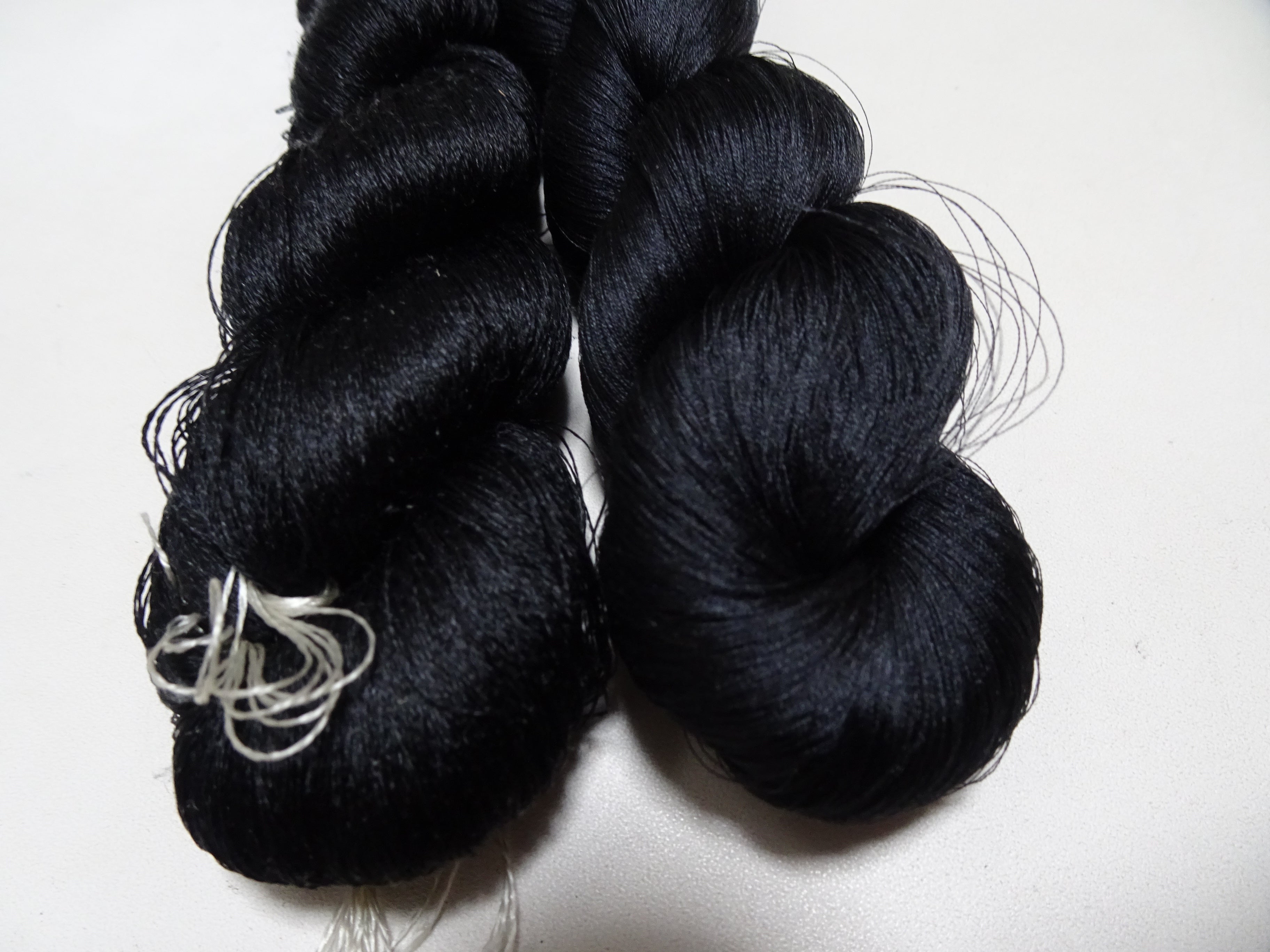 Japanese Vintage Twisted Silk Thread 2sets Black Embroidery 17423