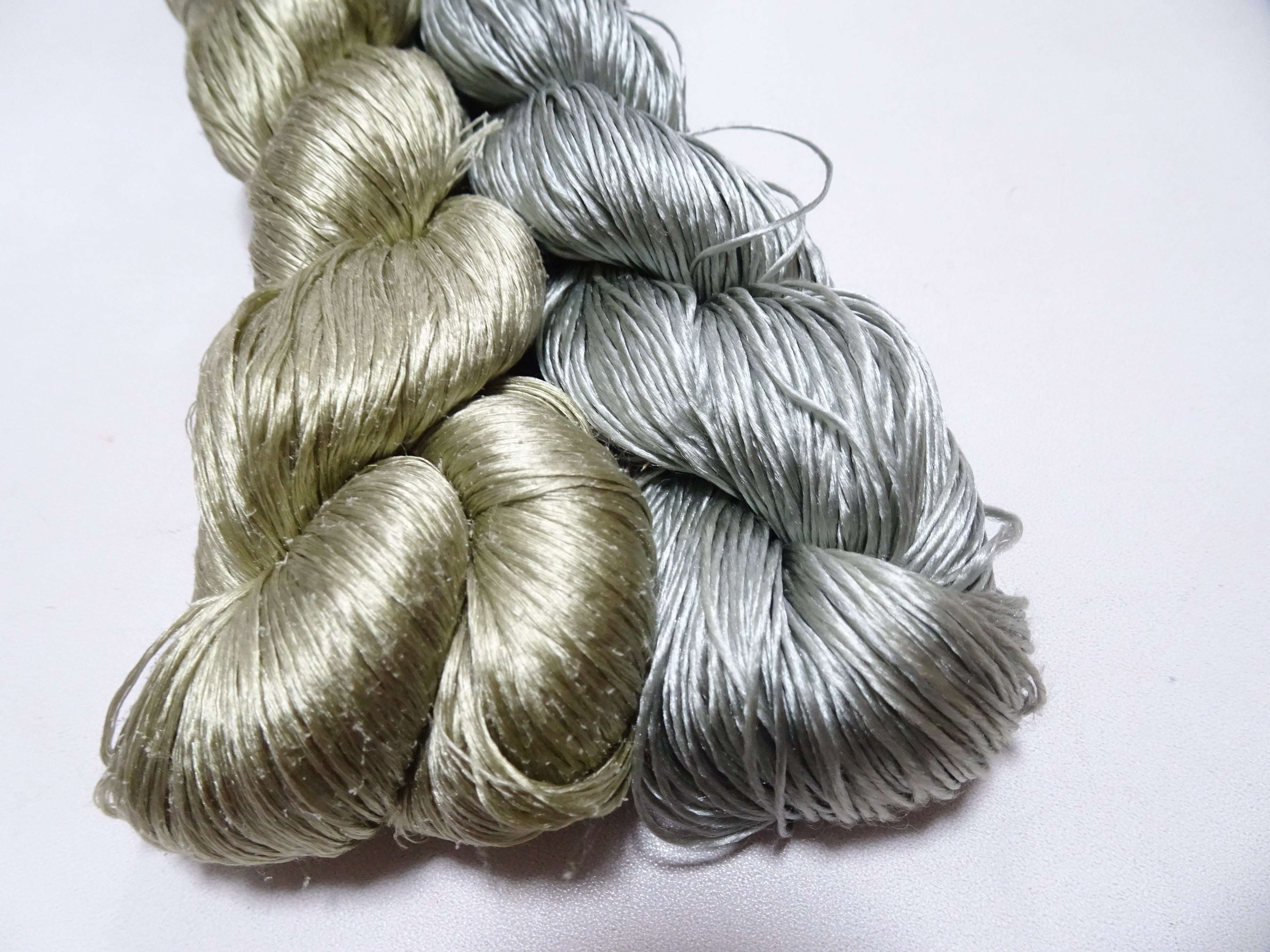 Japanese Vintage Loose Twisted Silk Thread 2sets Embroidery 18273