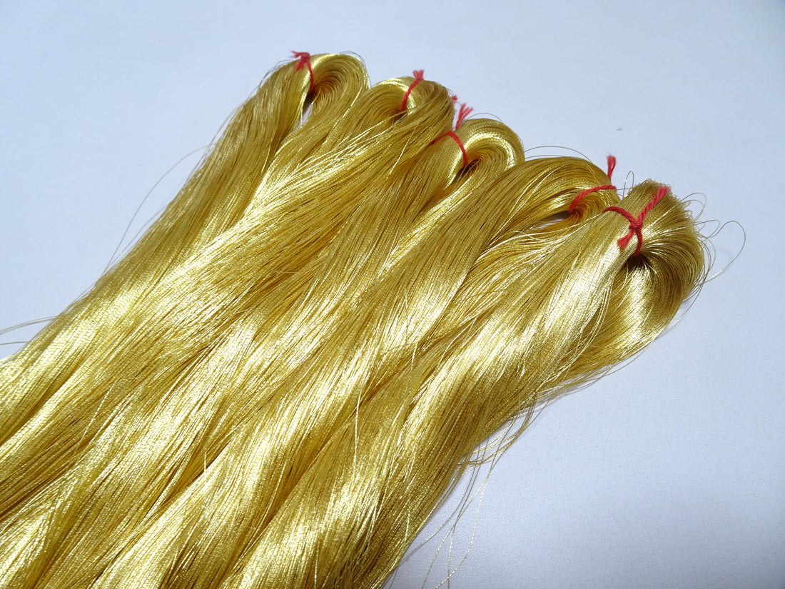 Special price!! Japanese Vintage Superb Gold Leaf Thread 5sets embroidery 5000M  0.16mm 17105