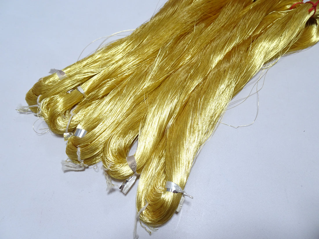 Special price!! Japanese Vintage Superb Gold Leaf Thread 5sets embroidery 5000M  0.16mm 17105