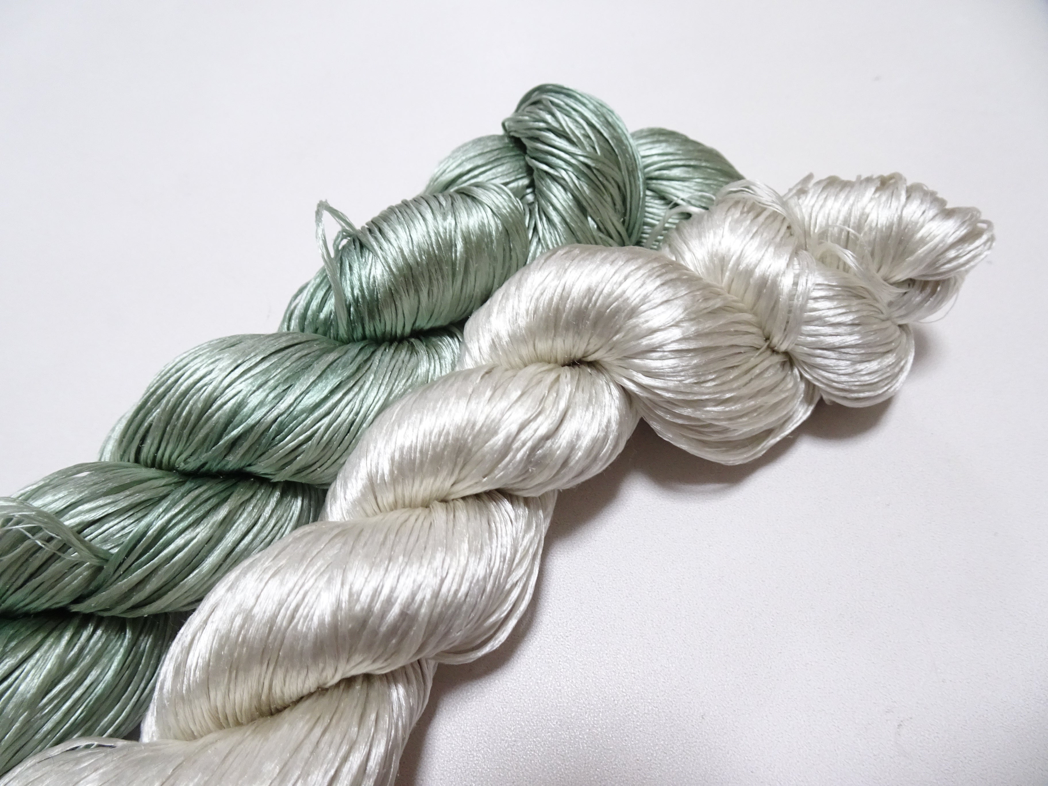 Japanese Vintage Loose Twisted Silk Thread 2sets Embroidery 18275
