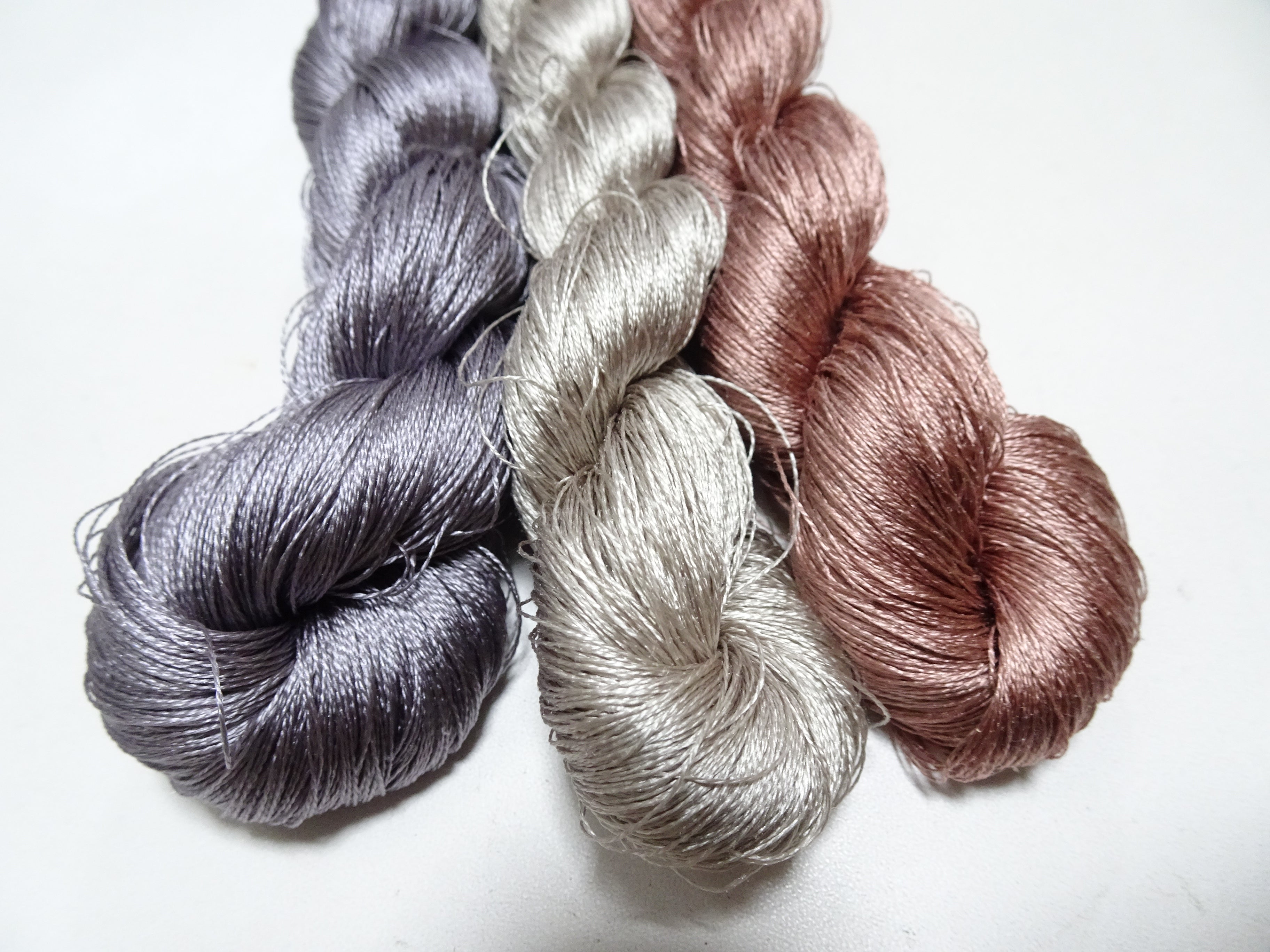 Japanese Vintage Twisted Silk Thread 3sets Embroidery 17425