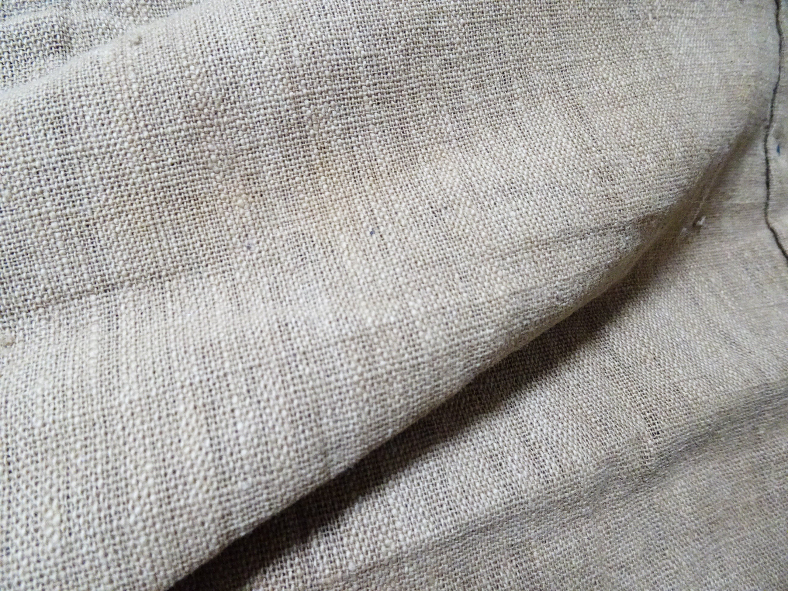 Rare Meiji Tsutsugaki Textile – Indigo Abstract Waves, Antique Japanese Cotton 14519