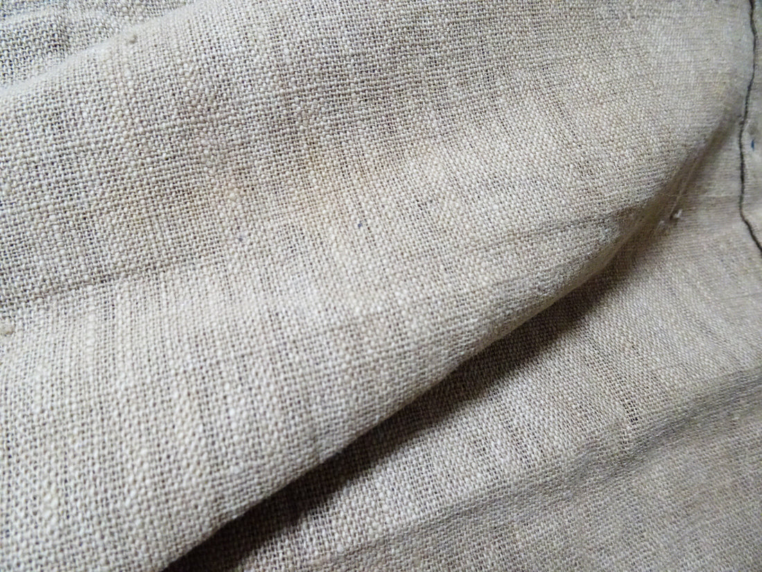 Rare Meiji Tsutsugaki Textile – Indigo Abstract Waves, Antique Japanese Cotton 14519