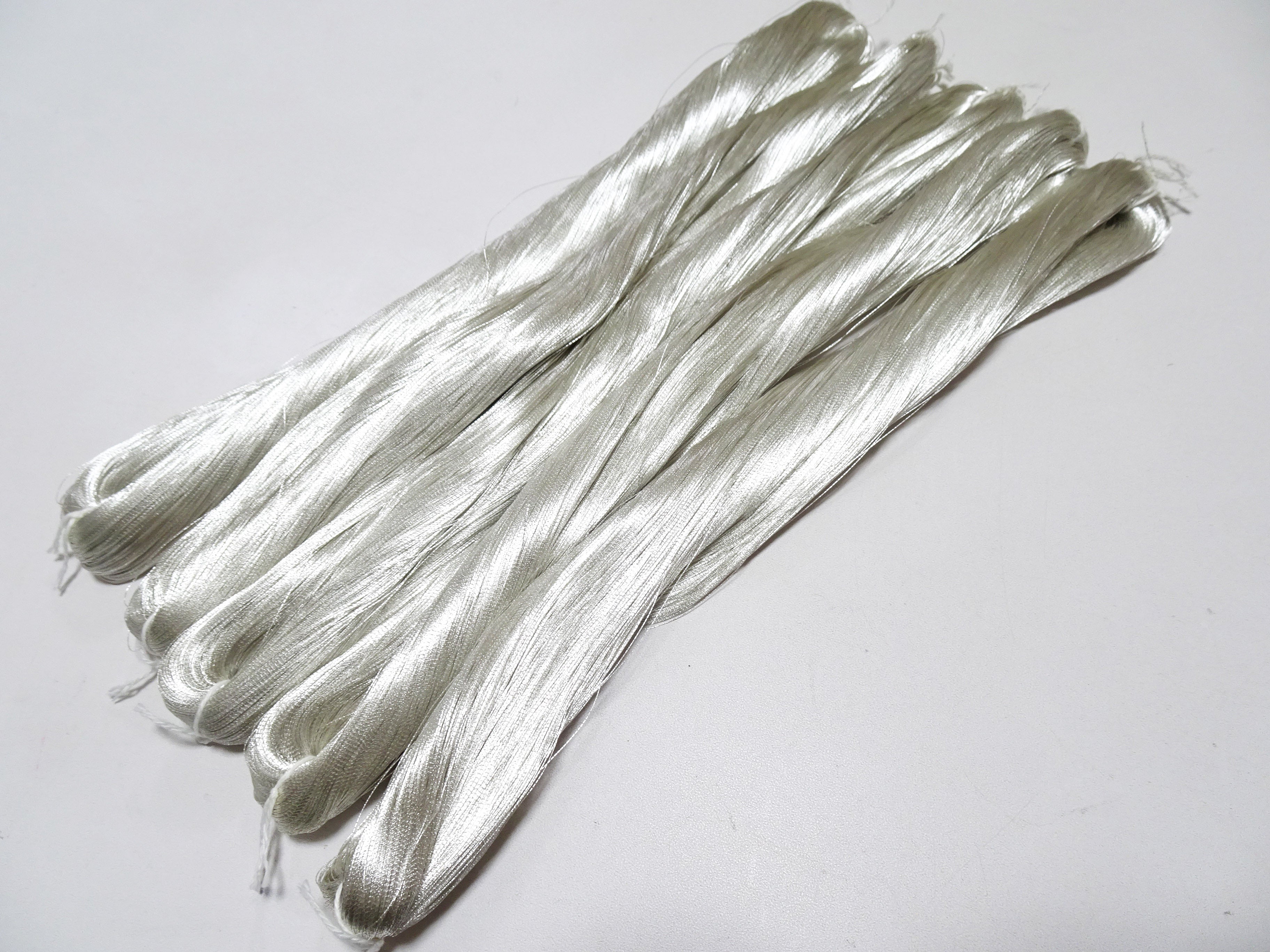 Special Price! Japanese Vintage Superb Real Silver Leaf Thread 5sets Embroidery 5000M  0.16mm  17107