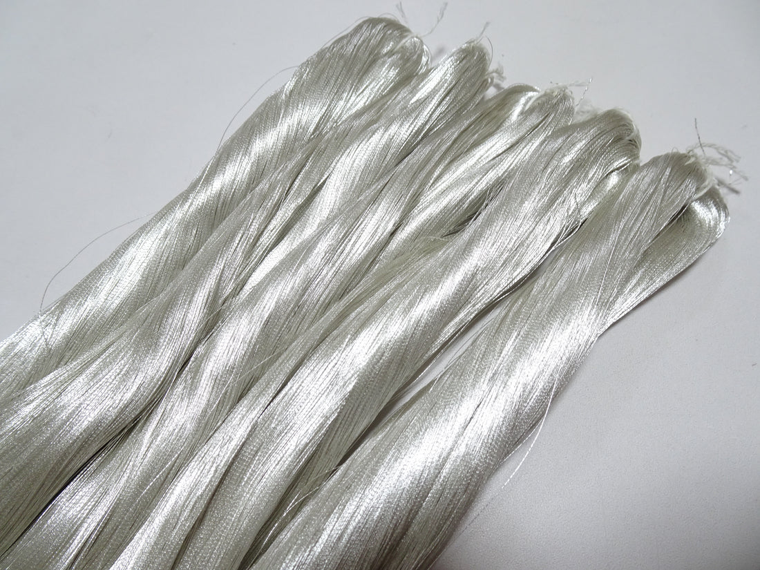 Special Price! Japanese Vintage Superb Real Silver Leaf Thread 5sets Embroidery 5000M  0.16mm  17107
