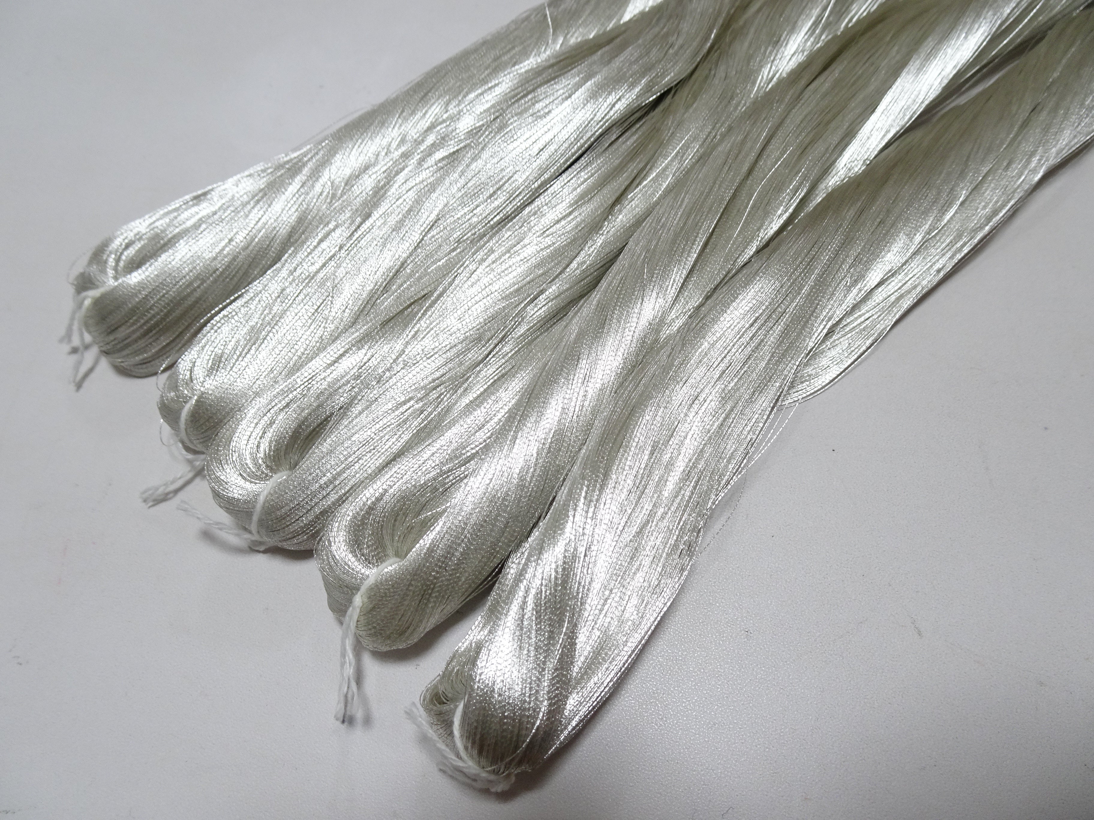Special Price! Japanese Vintage Superb Real Silver Leaf Thread 5sets Embroidery 5000M  0.16mm  17107