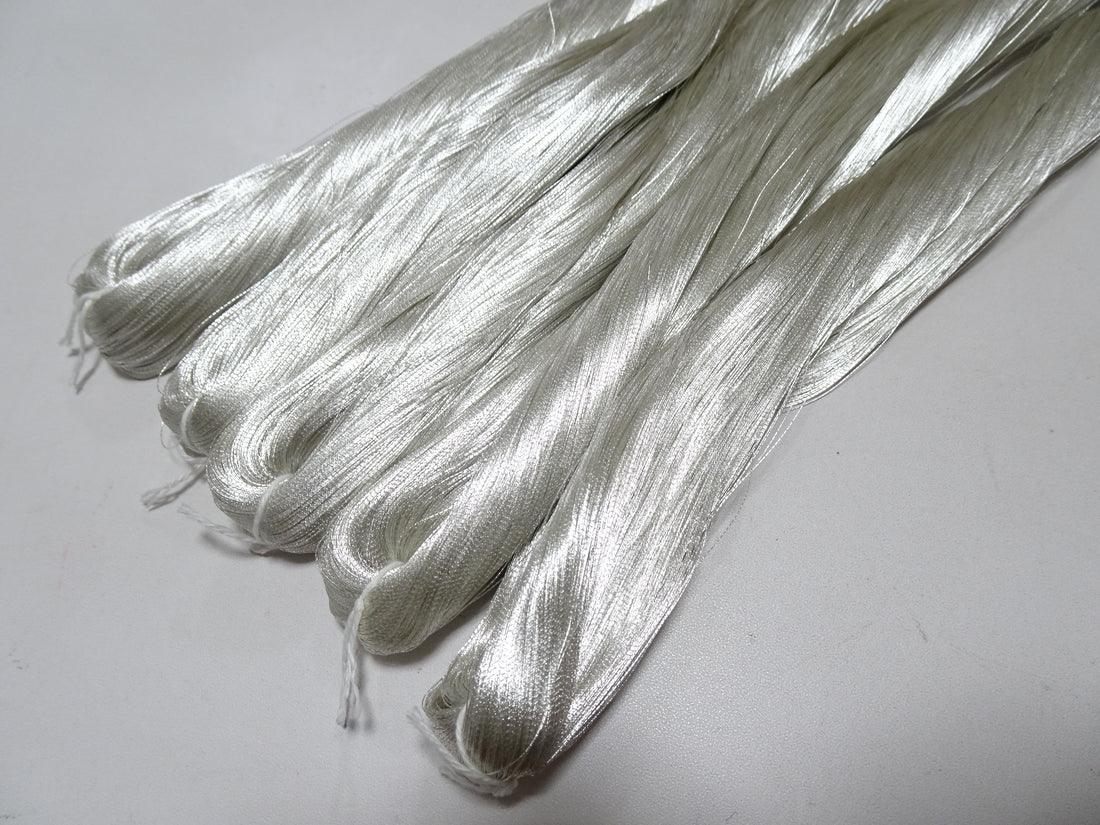 Special Price! Japanese Vintage Superb Real Silver Leaf Thread 5sets Embroidery 5000M  0.16mm  17107