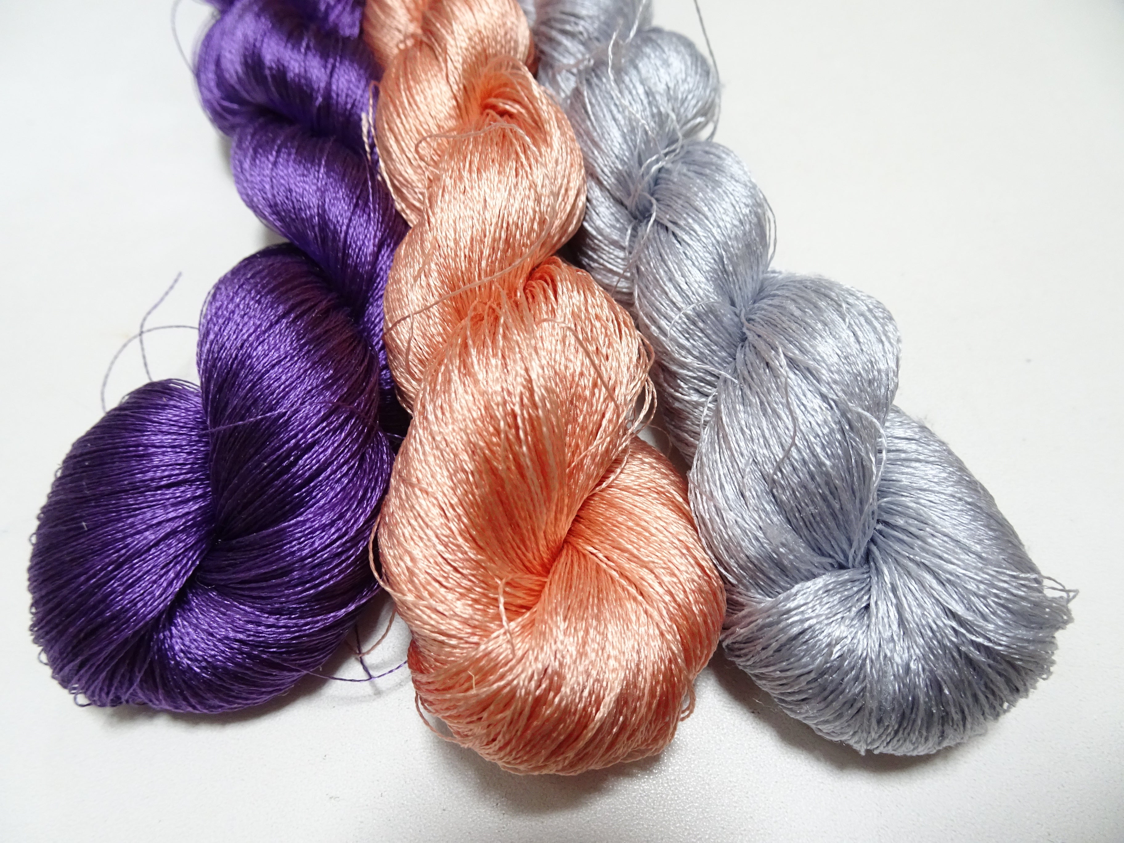 Japanese Vintage Twisted Silk Thread 3sets Embroidery 17426