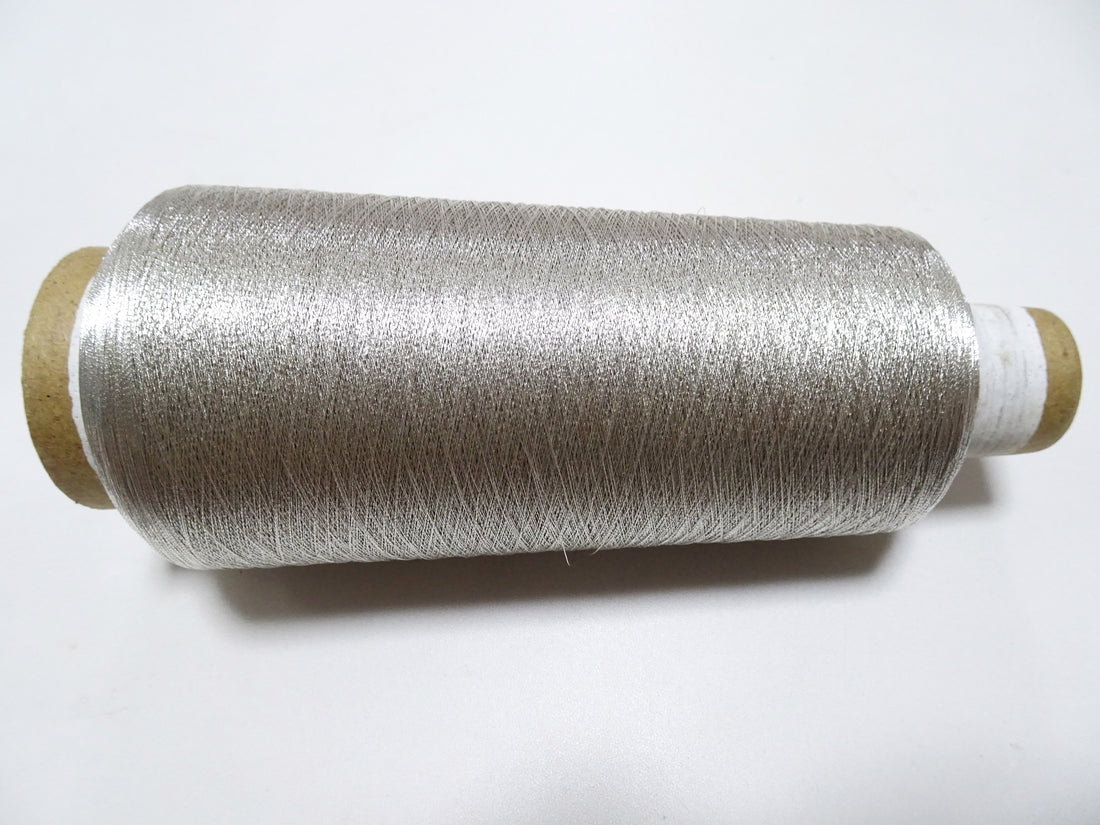 Japanese vintage Superb real silver leaf thread S1 embroidery 5000M  0.16mm  19574