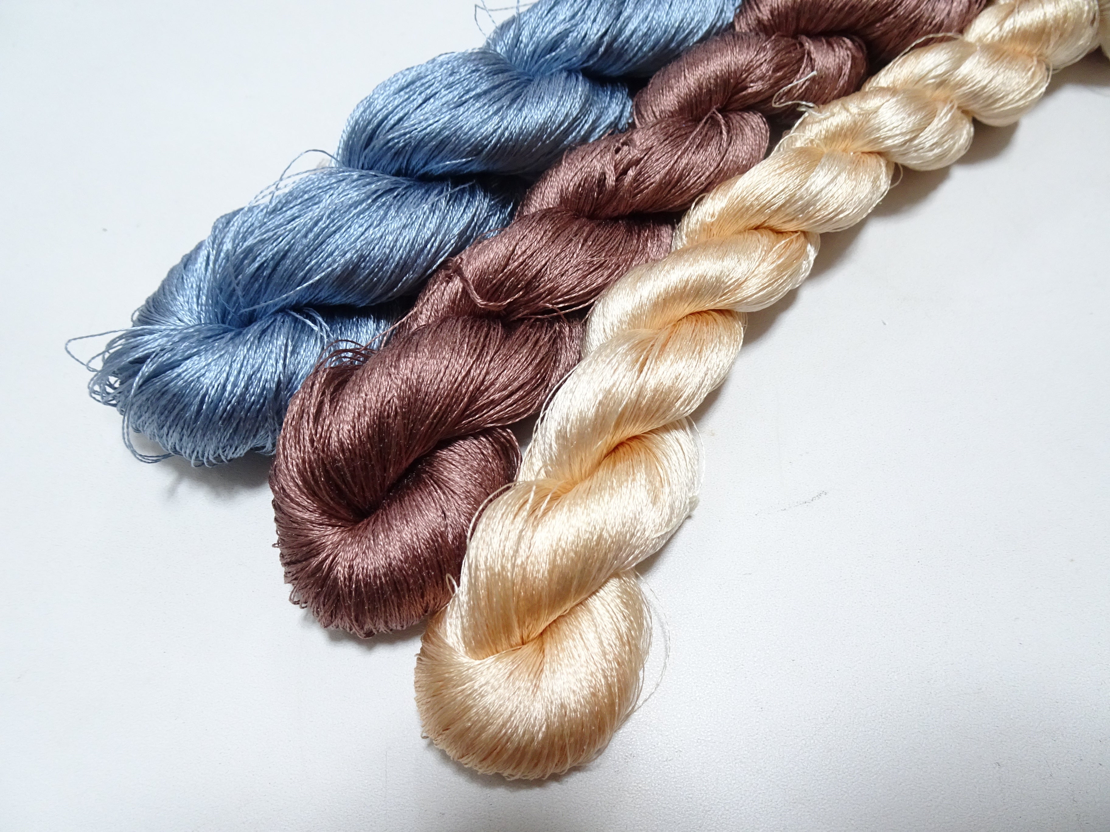 Japanese Vintage Twisted Silk Thread 3sets Embroidery 17427