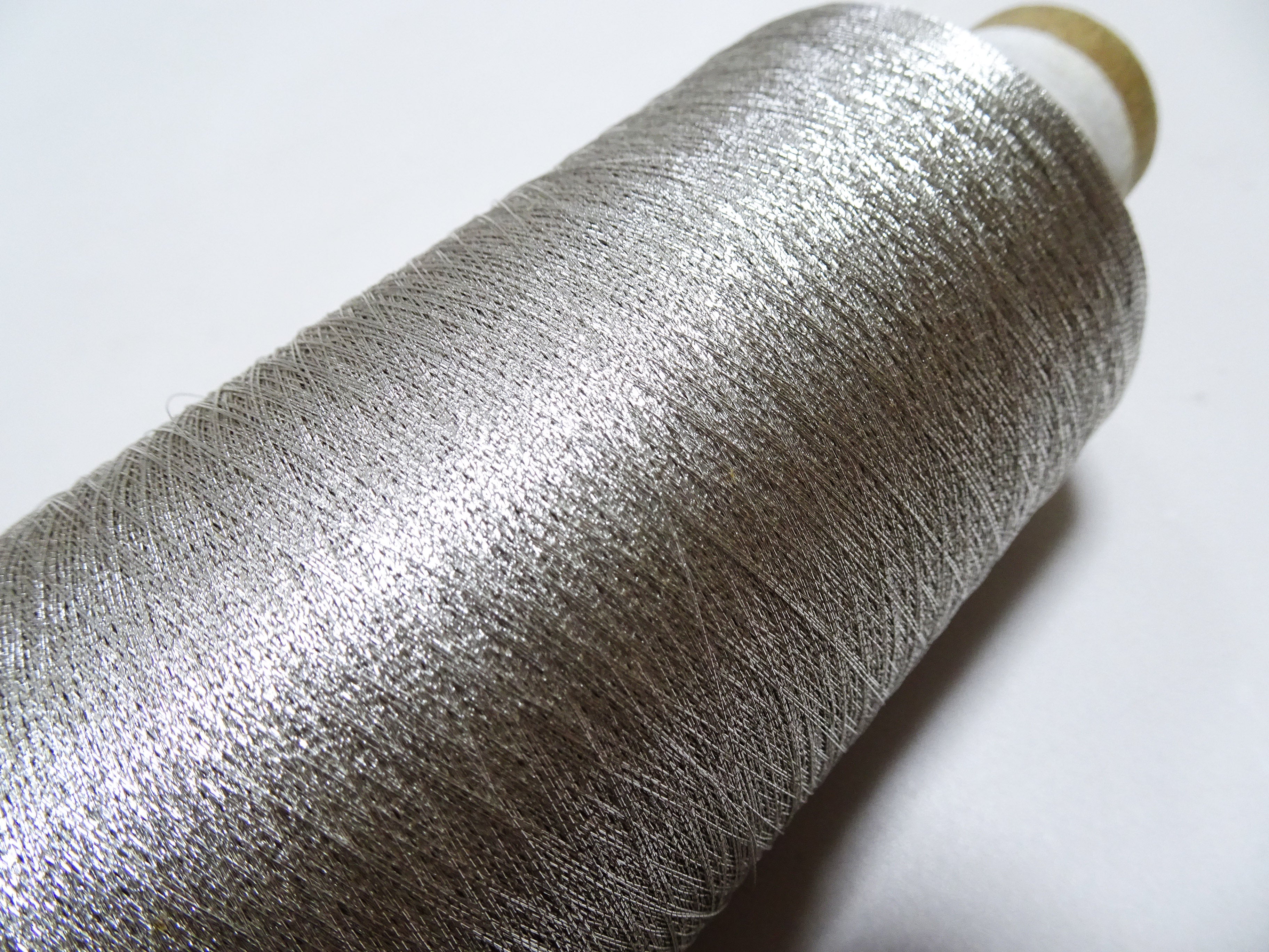 Japanese vintage Superb real silver leaf thread S1 embroidery 5000M  0.16mm  19574