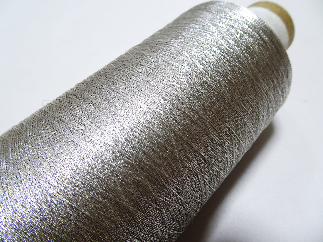 Japanese vintage Superb real silver leaf thread S1 embroidery 5000M  0.16mm  19574