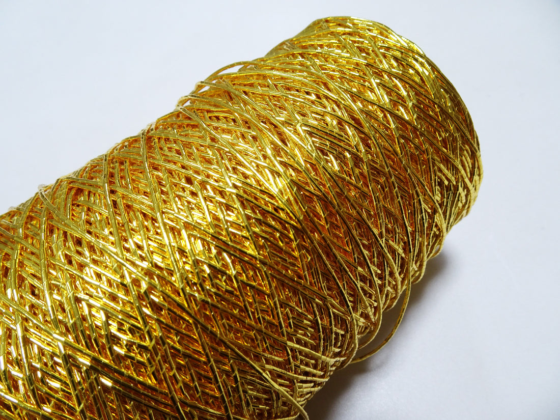Japanese Vintage Gold Leaf Thread Kinkoma Embroidery 164 500M     0.95mm  19576