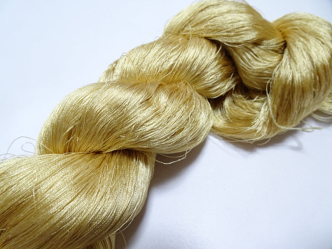 Japanese Vintage Twisted Silk Thread Embroidery 17431