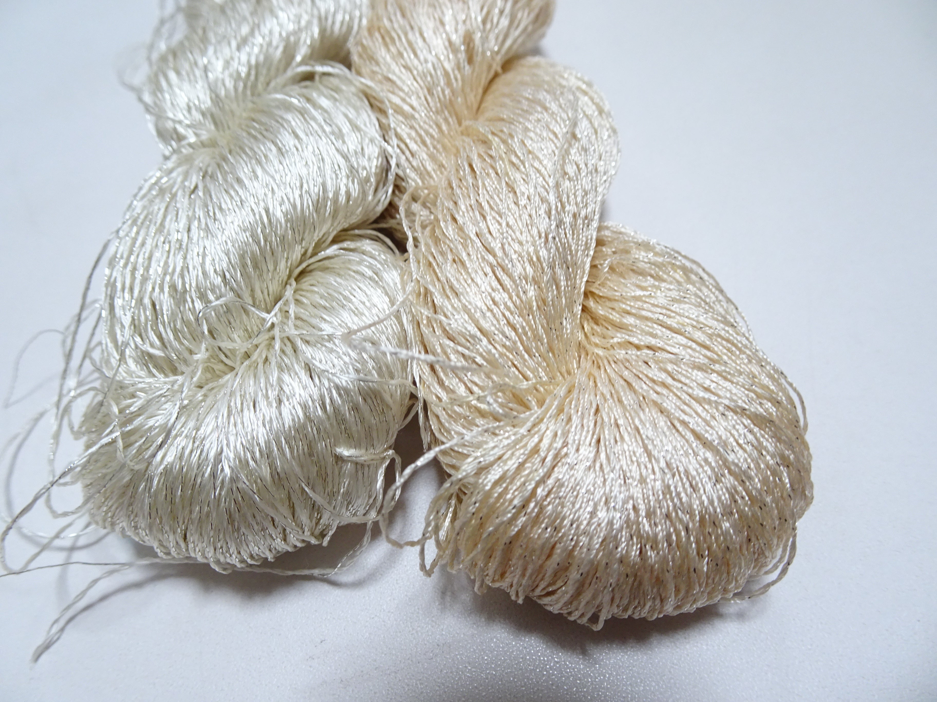 Japanese Vintage High Class Rare Silk Thread 2sets Mixture of Gold embroidery 14696