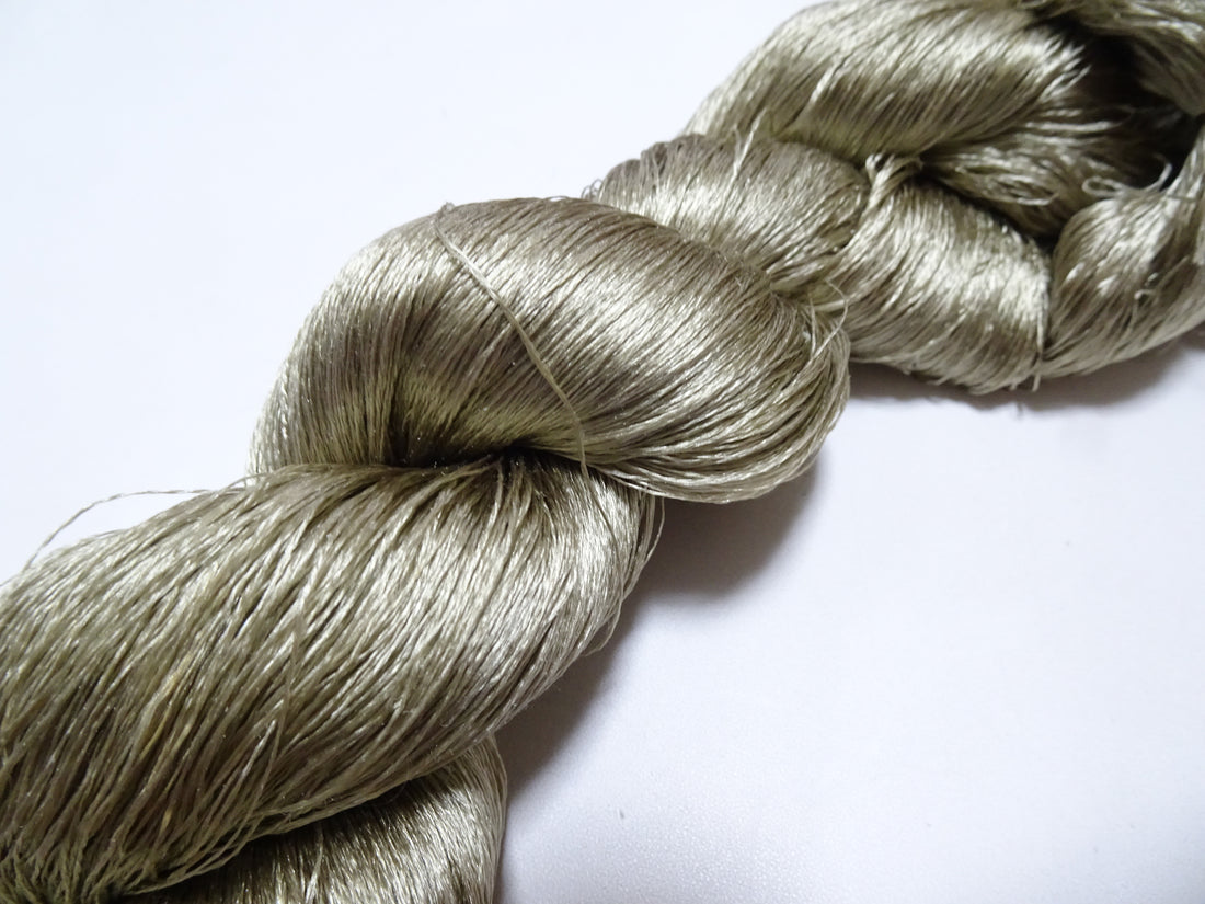 Japanese Vintage Twisted Silk Thread Embroidery 17433