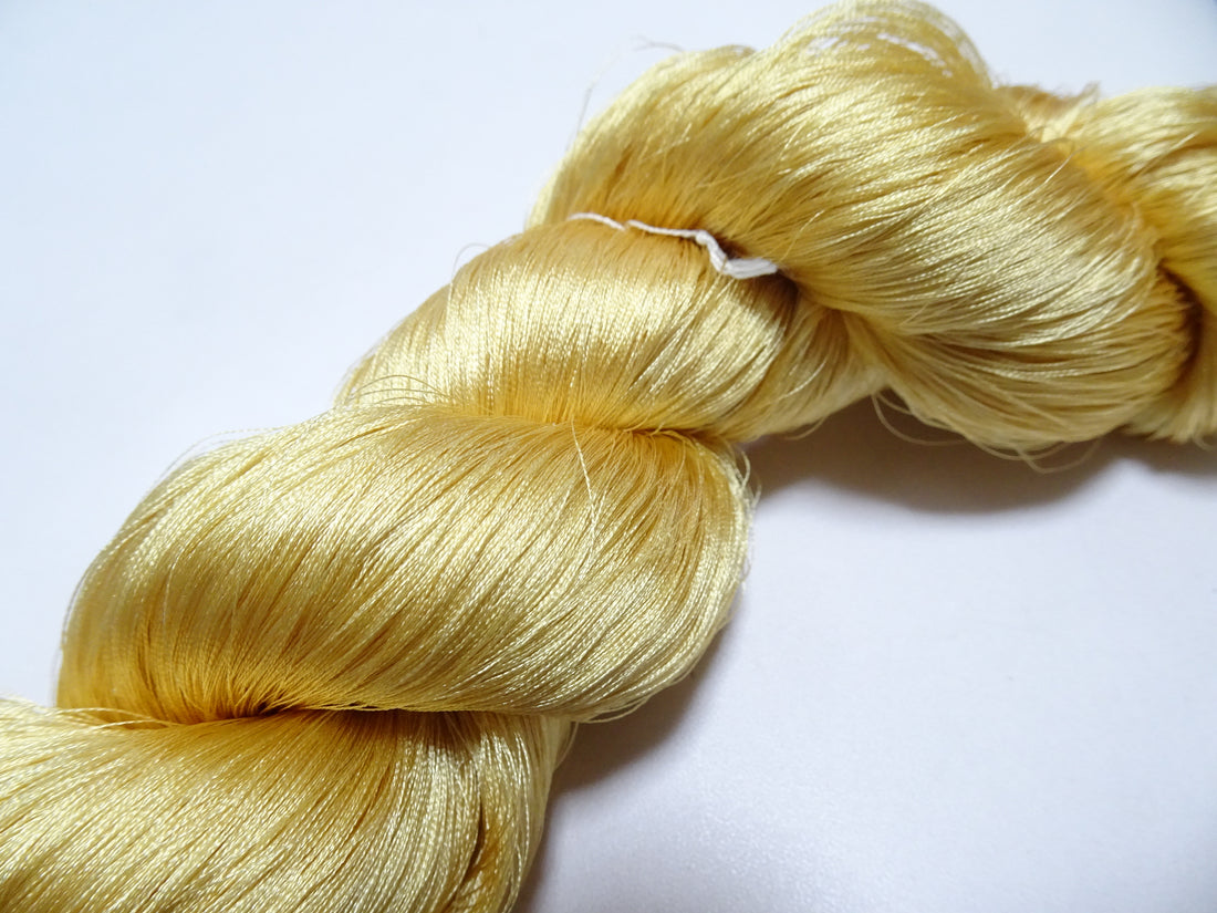 Japanese Vintage Twisted Silk Thread Embroidery 17434