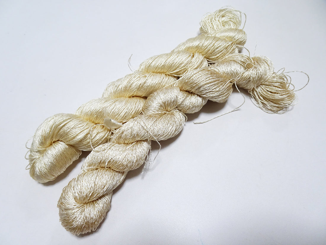 Japanese Vintage High Class Rare Silk Thread 2sets Mixture of Gold embroidery 14699
