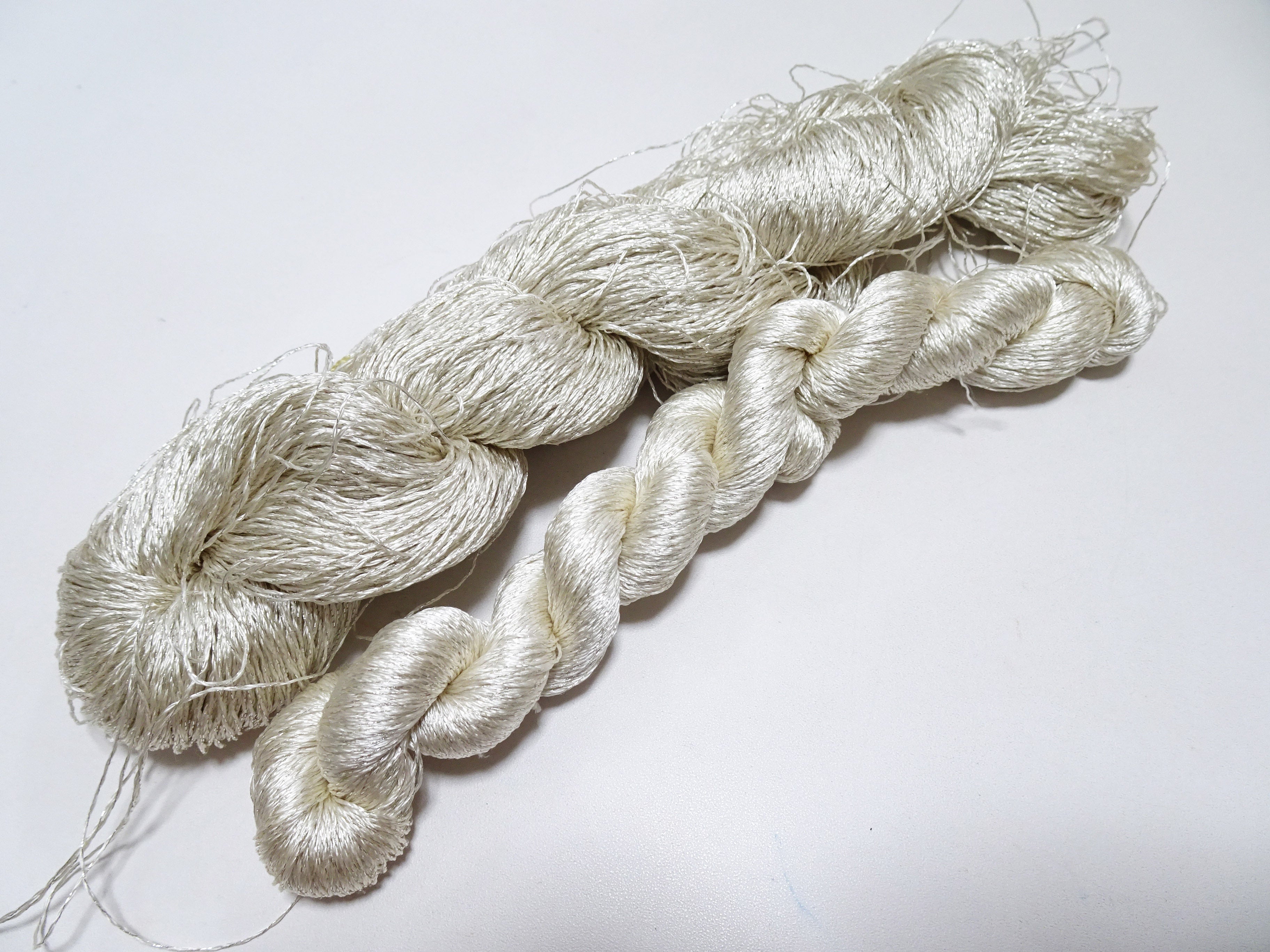 Japanese Vintage High Class Rare Silk Thread 2sets Mixture of Gold embroidery 14702