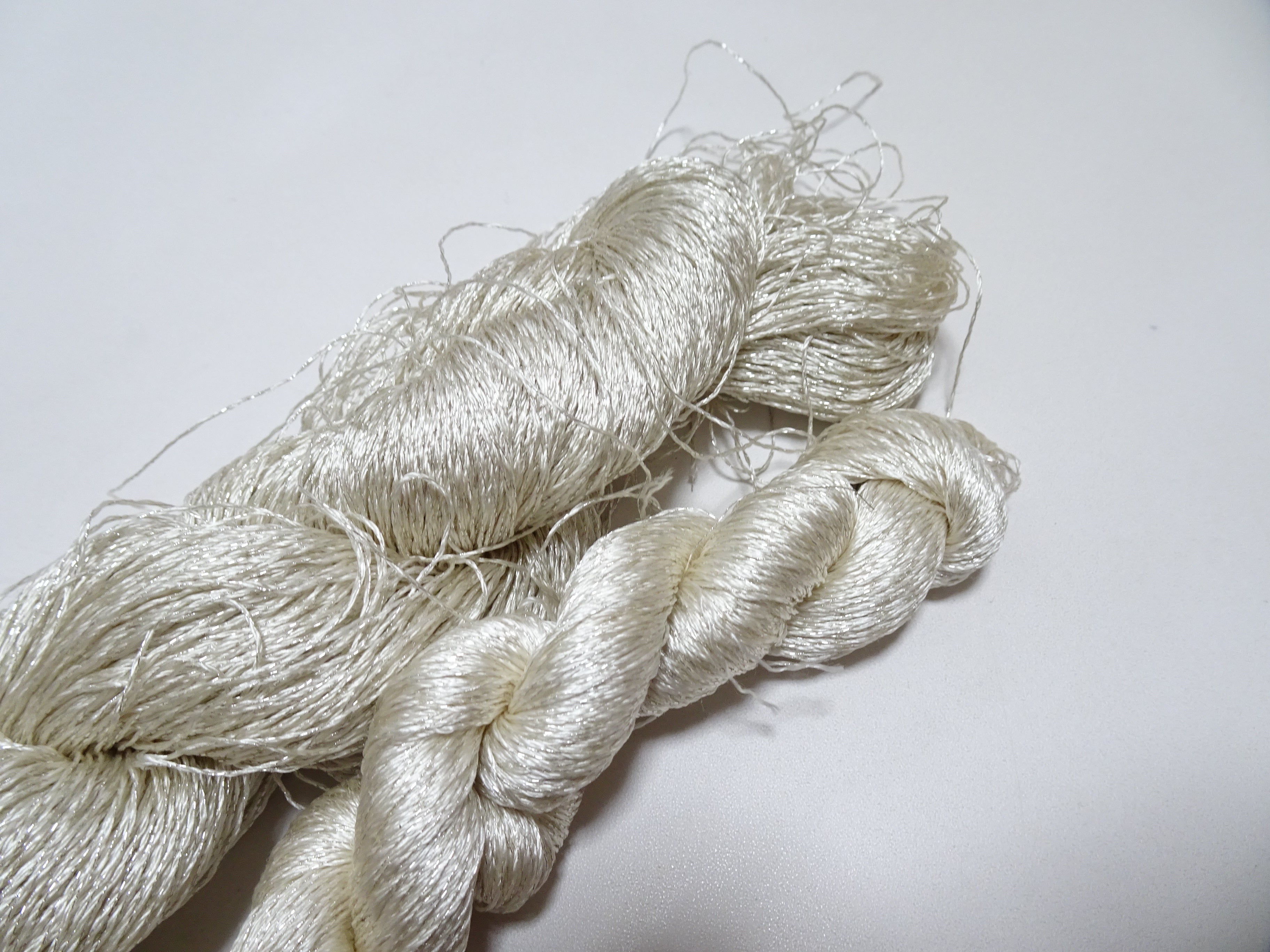 Japanese Vintage High Class Rare Silk Thread 2sets Mixture of Gold embroidery 14702
