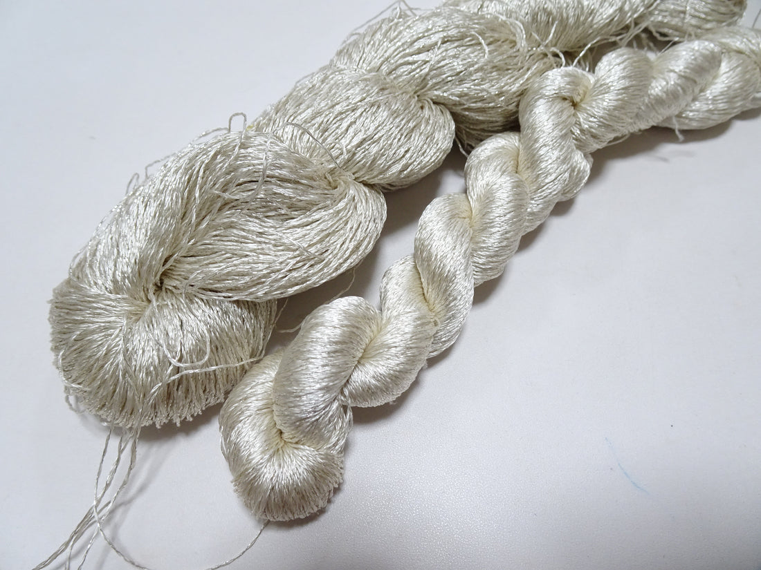 Japanese Vintage High Class Rare Silk Thread 2sets Mixture of Gold embroidery 14702