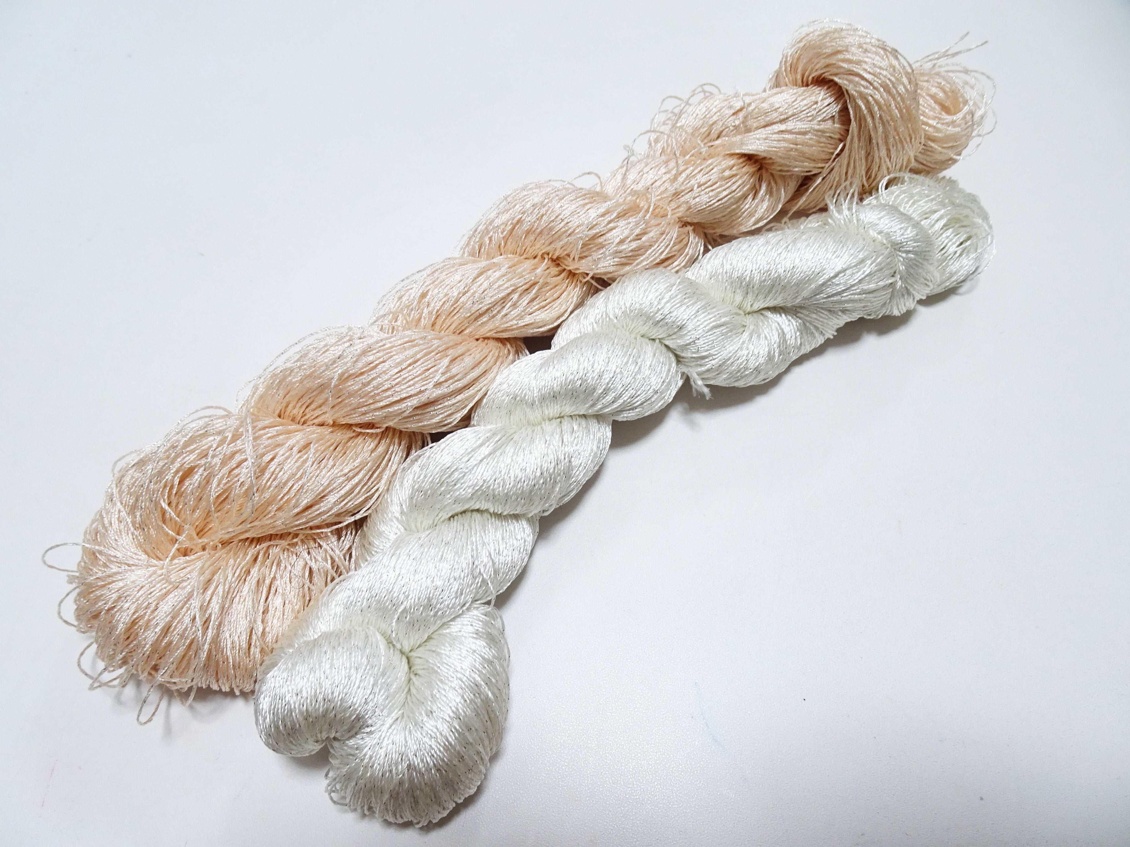 Rare Threads Japanese Vintage High Class Rare Silk Thread 2sets Mixture of Gold emb ...