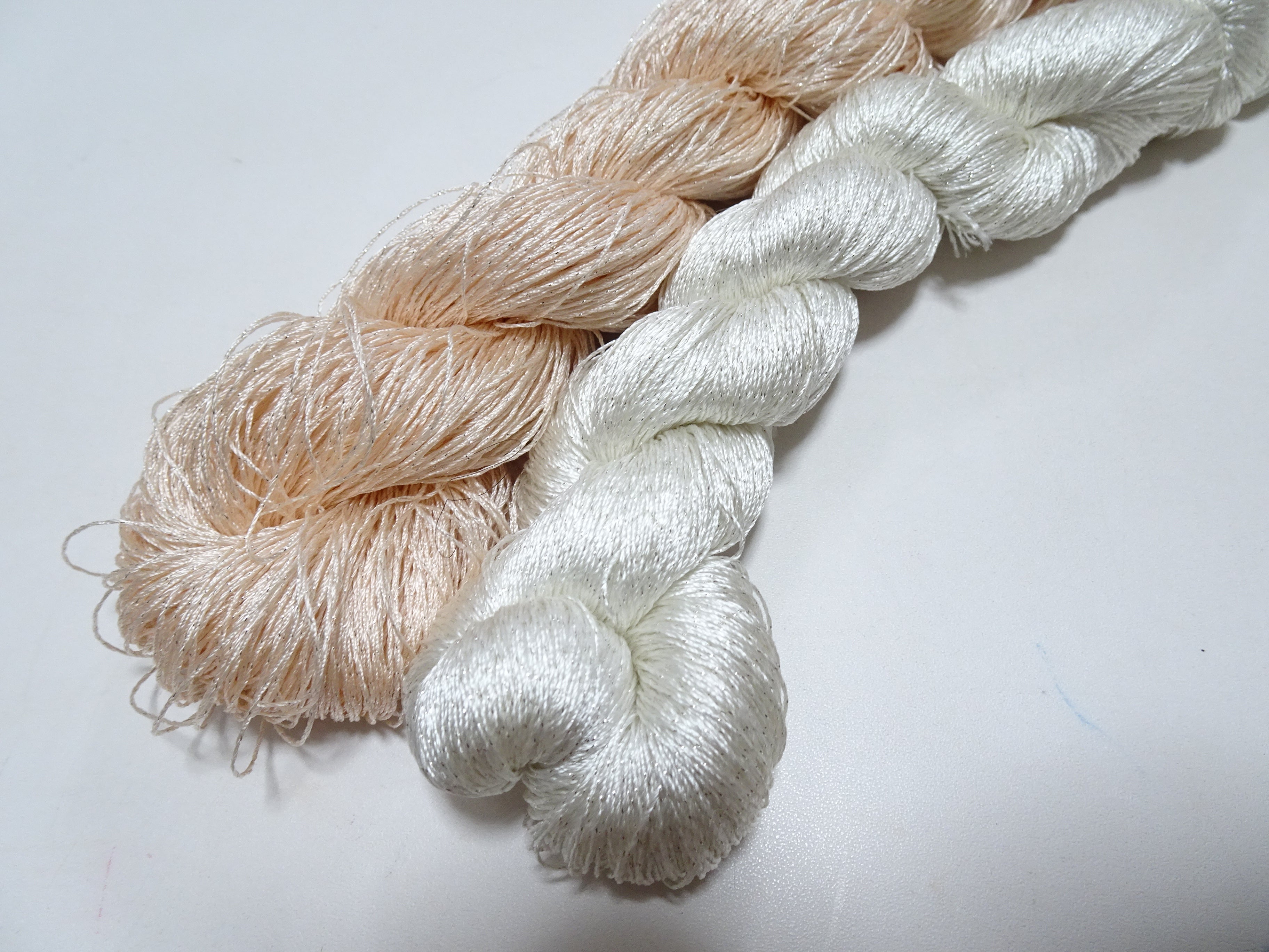 Japanese Vintage High Class Rare Silk Thread 2sets Mixture of Gold embroidery 14704