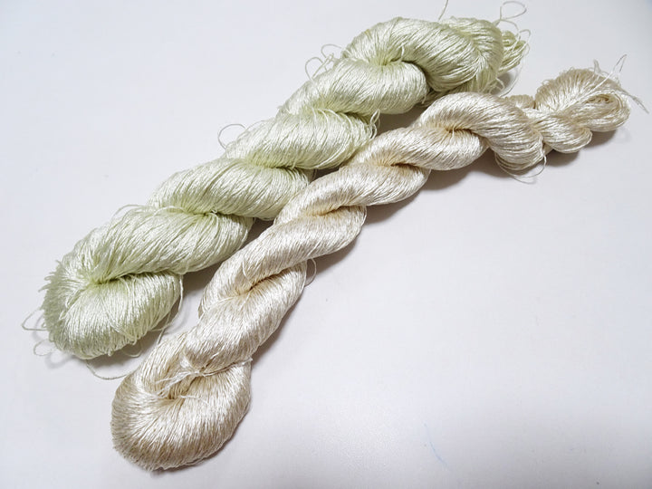 Japanese Vintage High Class Rare Silk Thread 2sets Mixture of Gold embroidery 14705