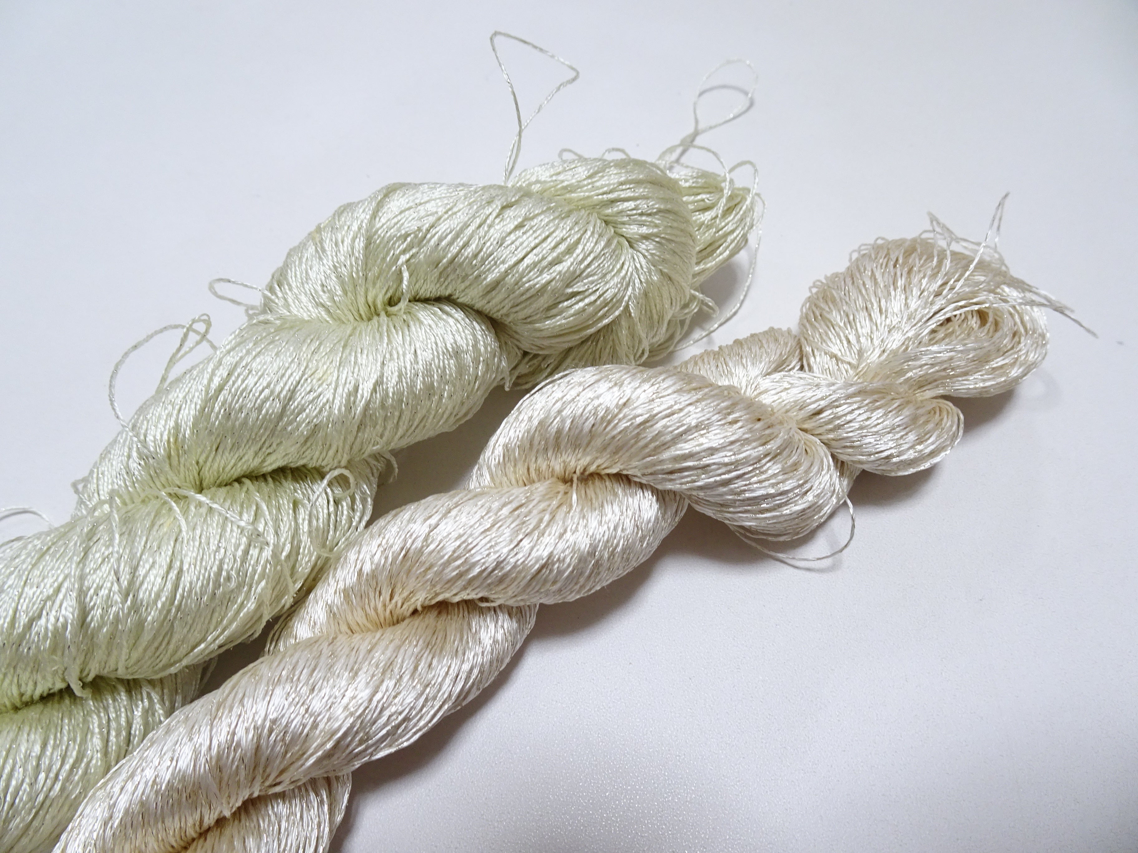 Japanese Vintage High Class Rare Silk Thread 2sets Mixture of Gold embroidery 14705