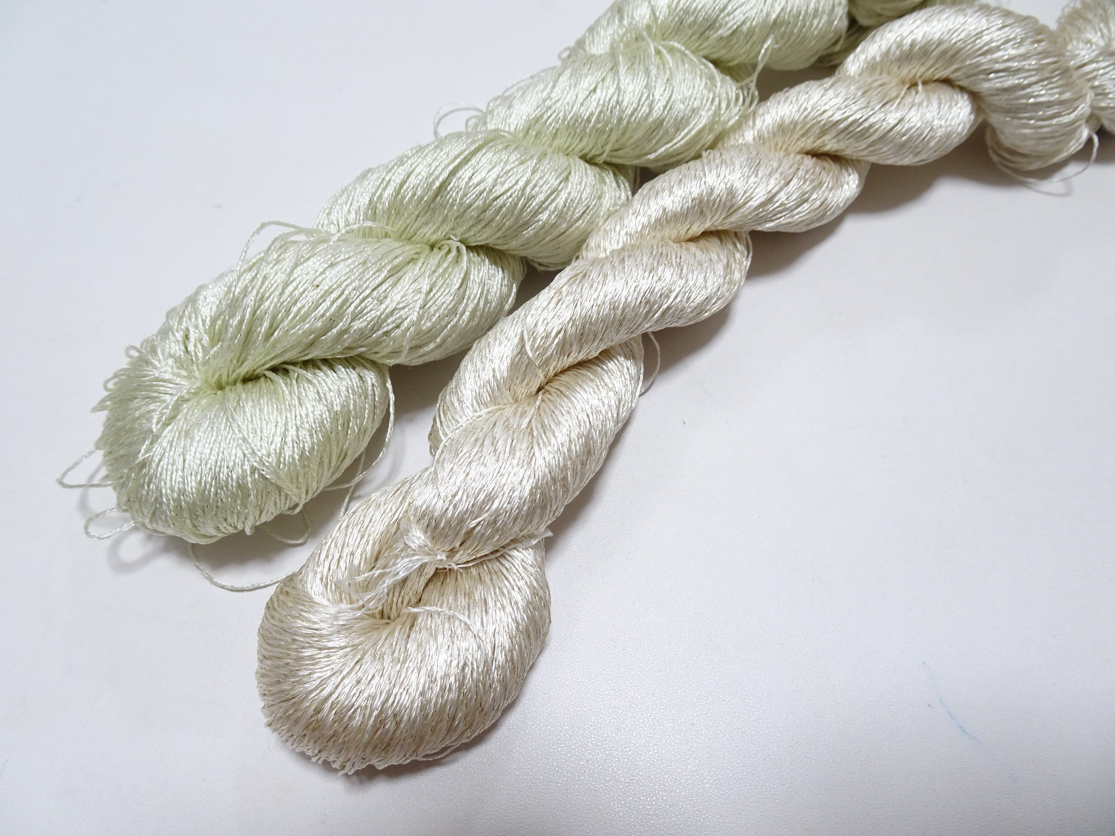 Japanese Vintage High Class Rare Silk Thread 2sets Mixture of Gold embroidery 14705