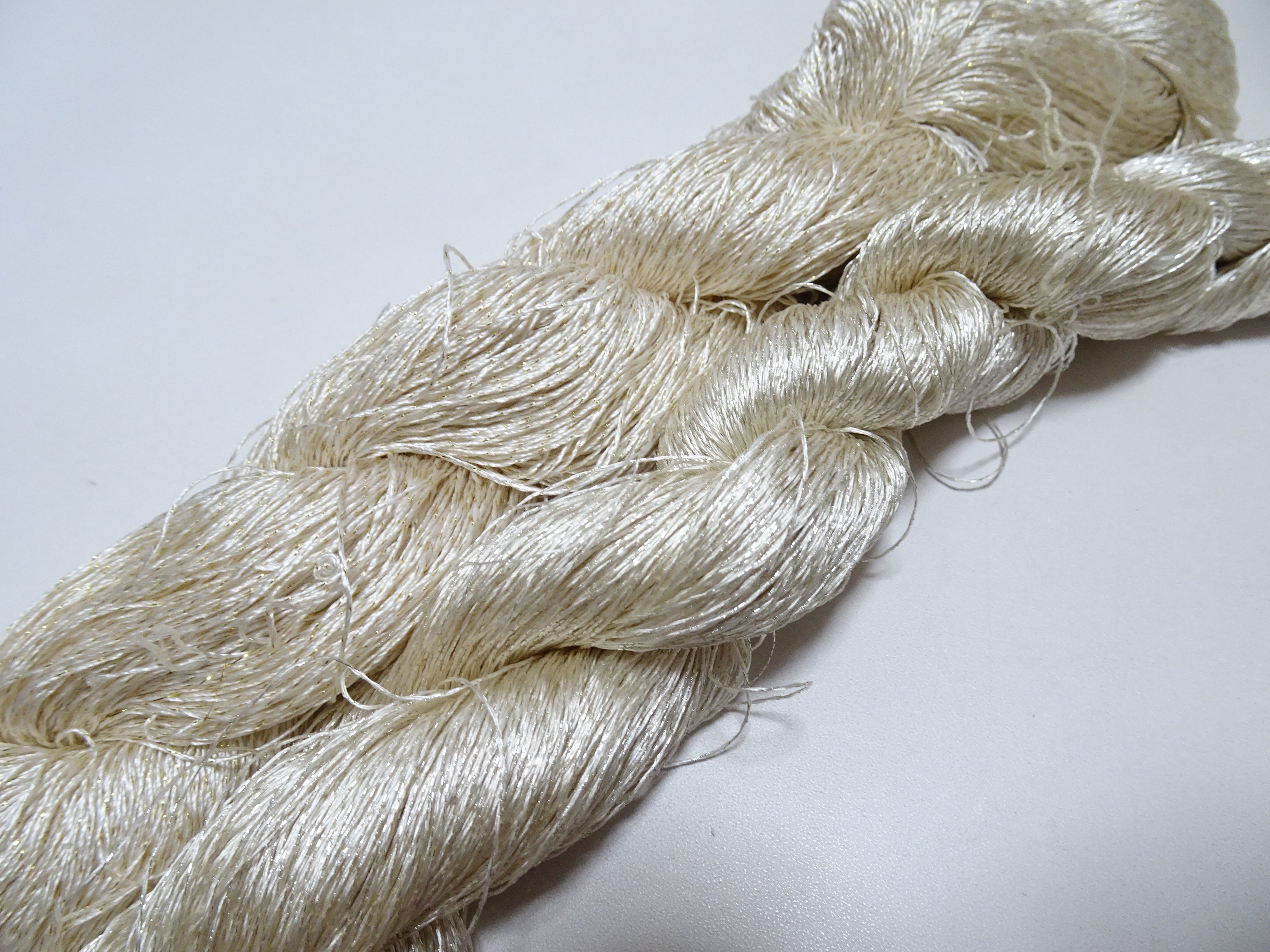Japanese Vintage High Class Rare Silk Thread 2sets Mixture of Gold embroidery 14706