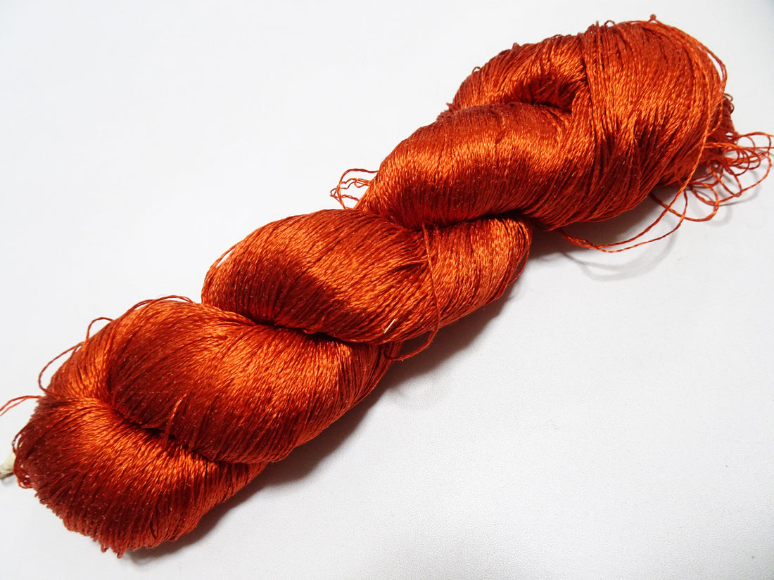 Japanese Vintage Twisted Silk Thread　Embroidery 18809
