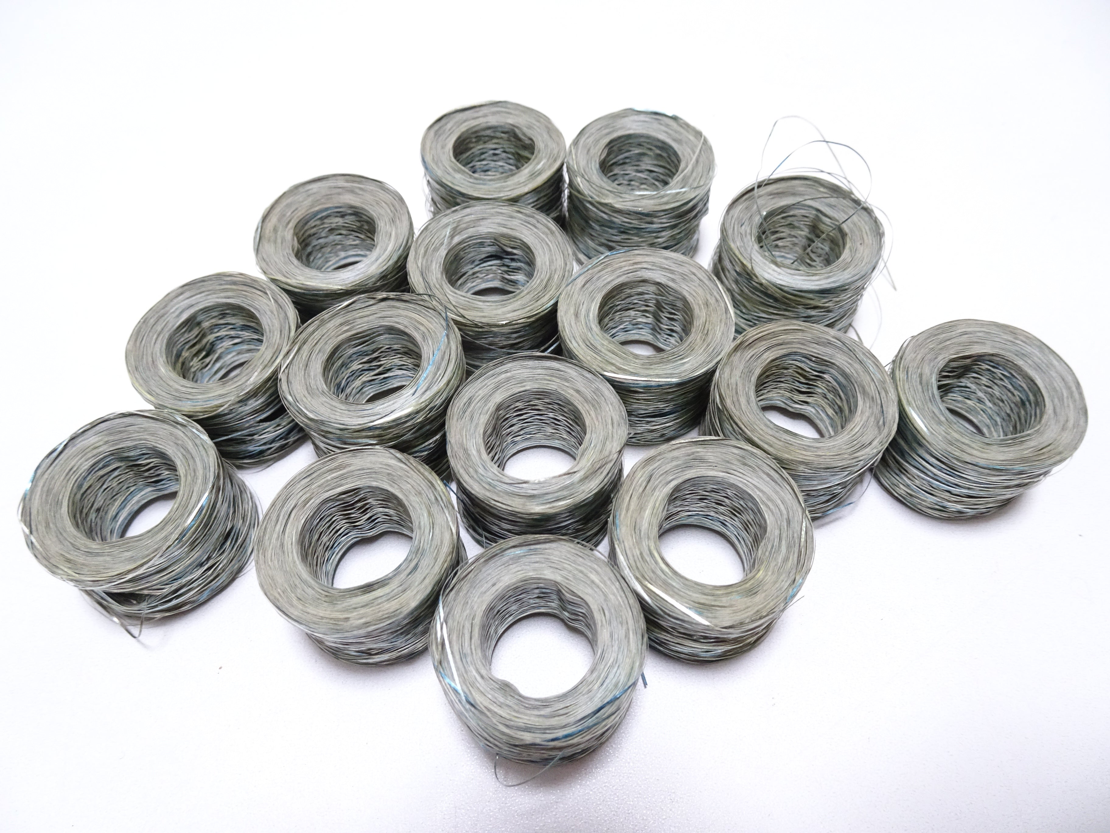 Special price!! Japanese Vintage Finest Pure Silver Leaf thread flat t ...