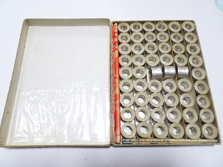 Special price!! Japanese Vintage Finest Pure Silver Leaf thread flat type Hirahaku 54set  embroidery 15880