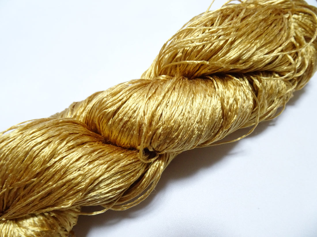 Japanese Vintage Twisted Silk Thread　Embroidery 18835