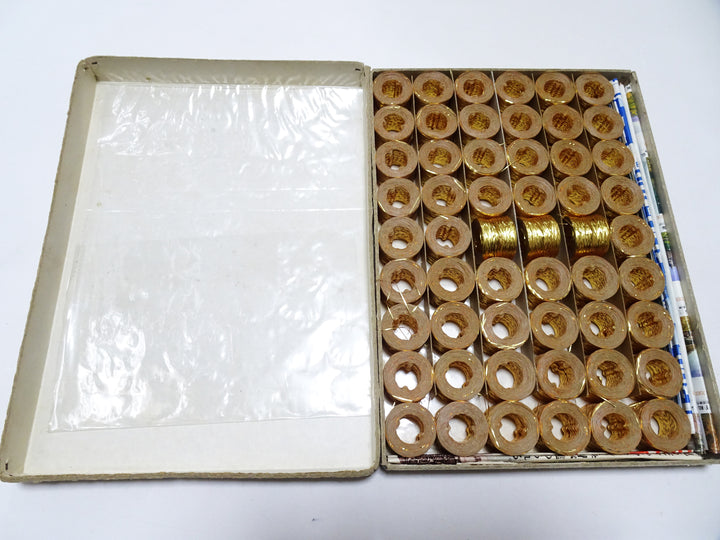 Special price!! Japanese Vintage Finest Gold Leaf (Shin Awa Kinpaku) flat type Hirahaku 15set  embroidery 15882