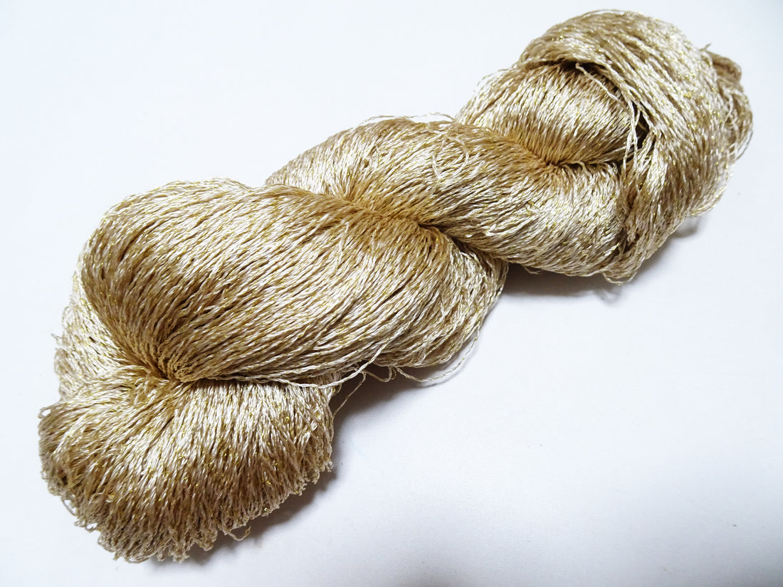 Japanese Vintage High Class Rare Silk Thread Mixture of Gold embroidery 15887