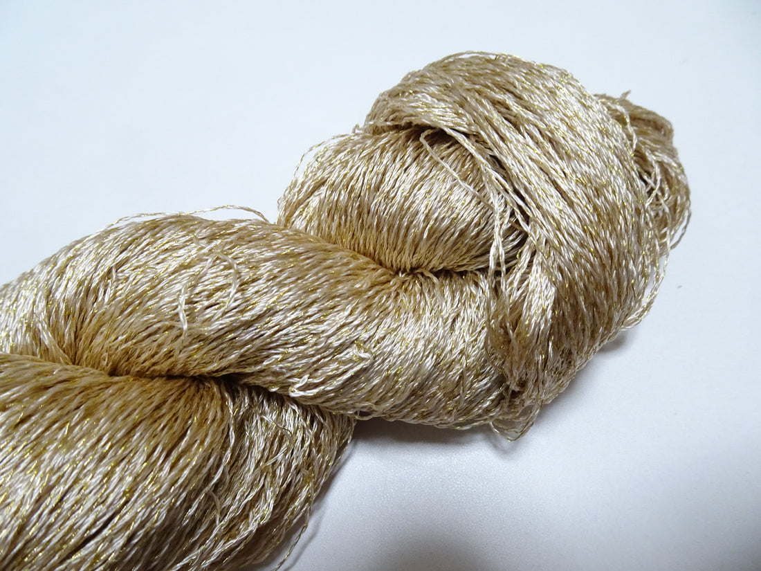 Japanese Vintage High Class Rare Silk Thread Mixture of Gold embroidery 15887