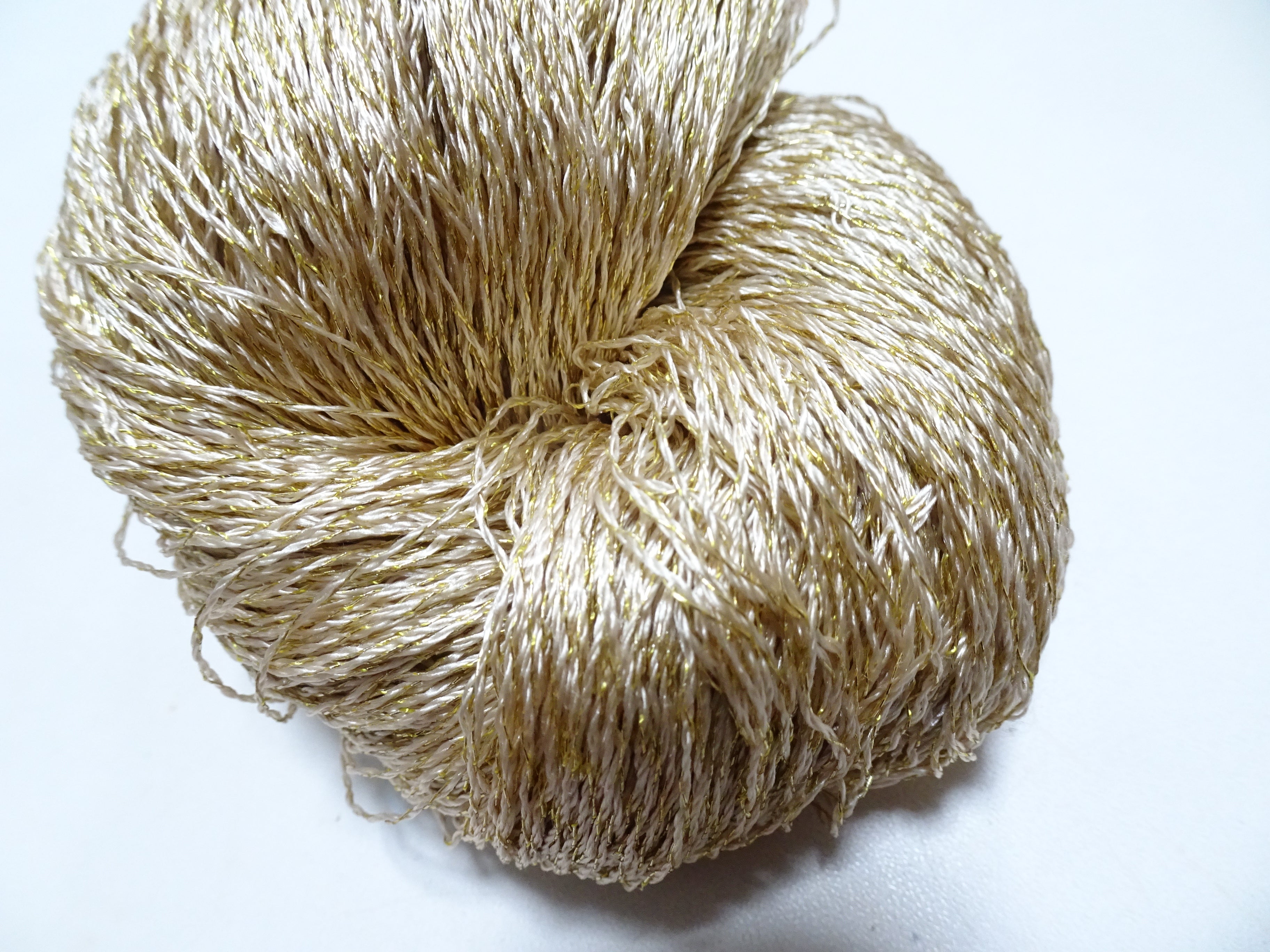 Japanese Vintage High Class Rare Silk Thread Mixture of Gold embroidery 15887