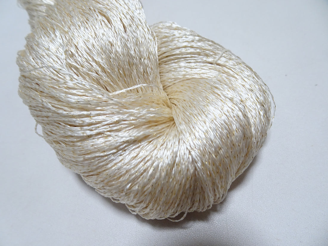 Japanese Vintage High Class Rare Silk Thread Mixture of Gold embroidery 15891