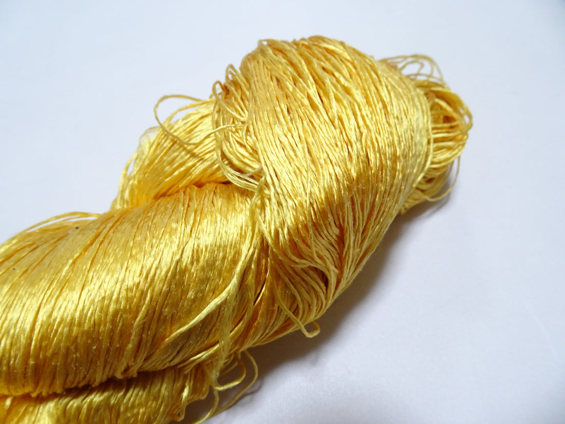 Japanese Vintage Twisted Silk Thread　Embroidery 18848