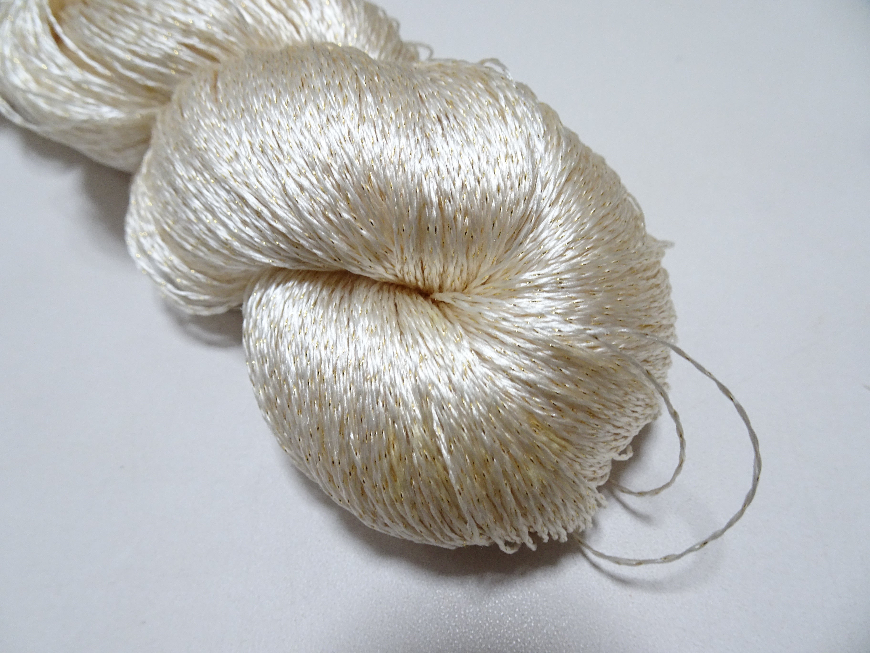 Japanese Vintage High Class Rare Silk Thread Mixture of Gold embroidery 15893