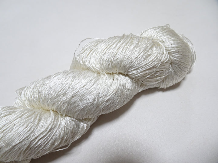 Japanese Vintage High Class Rare Silk Thread Mixture of Silver embroidery 15896