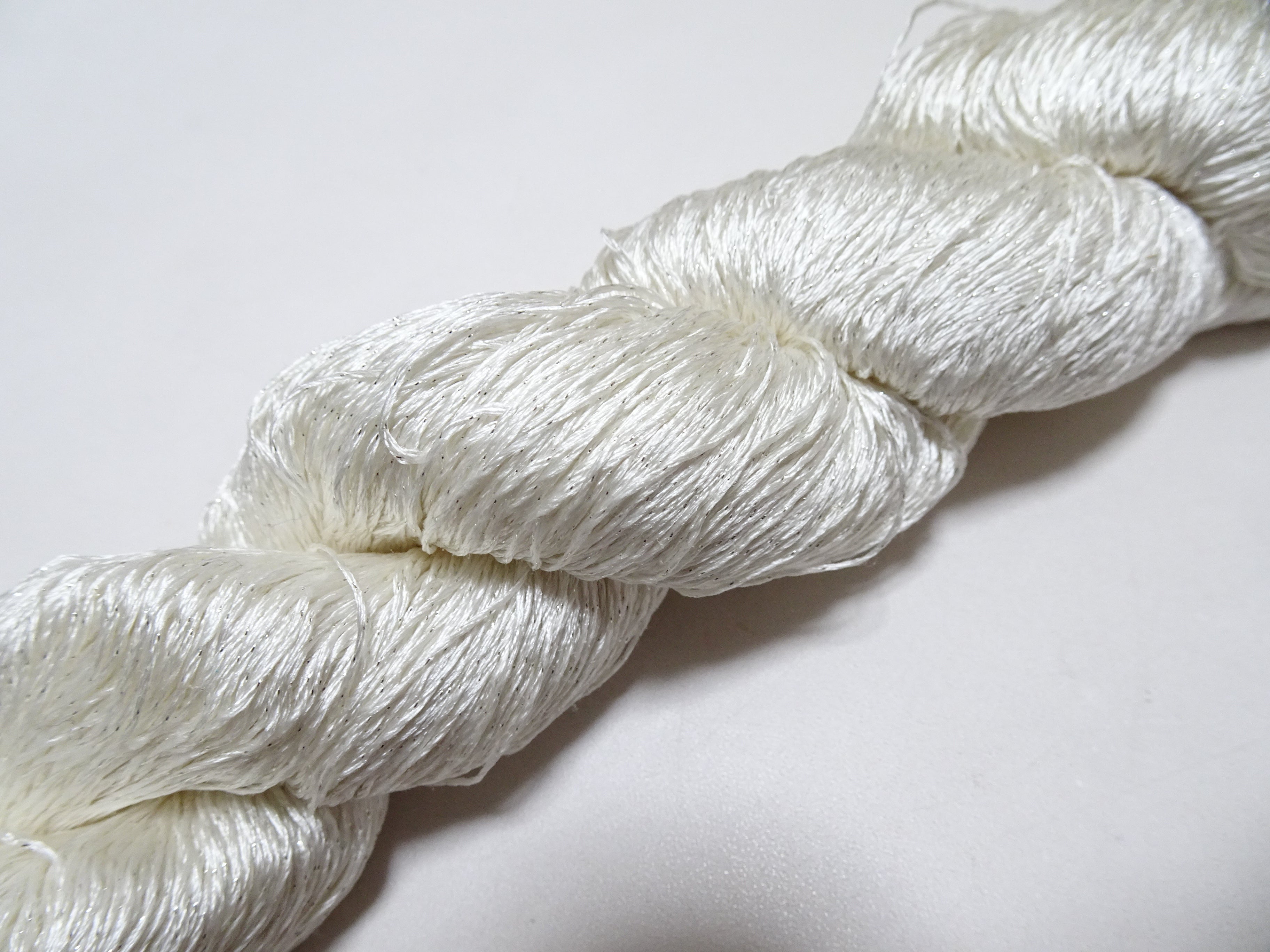 Japanese Vintage High Class Rare Silk Thread Mixture of Silver embroidery 15896