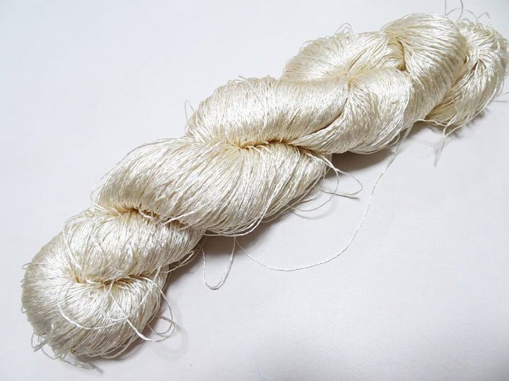 Japanese Vintage High Class Rare Silk Thread Mixture of Silver embroidery 15897