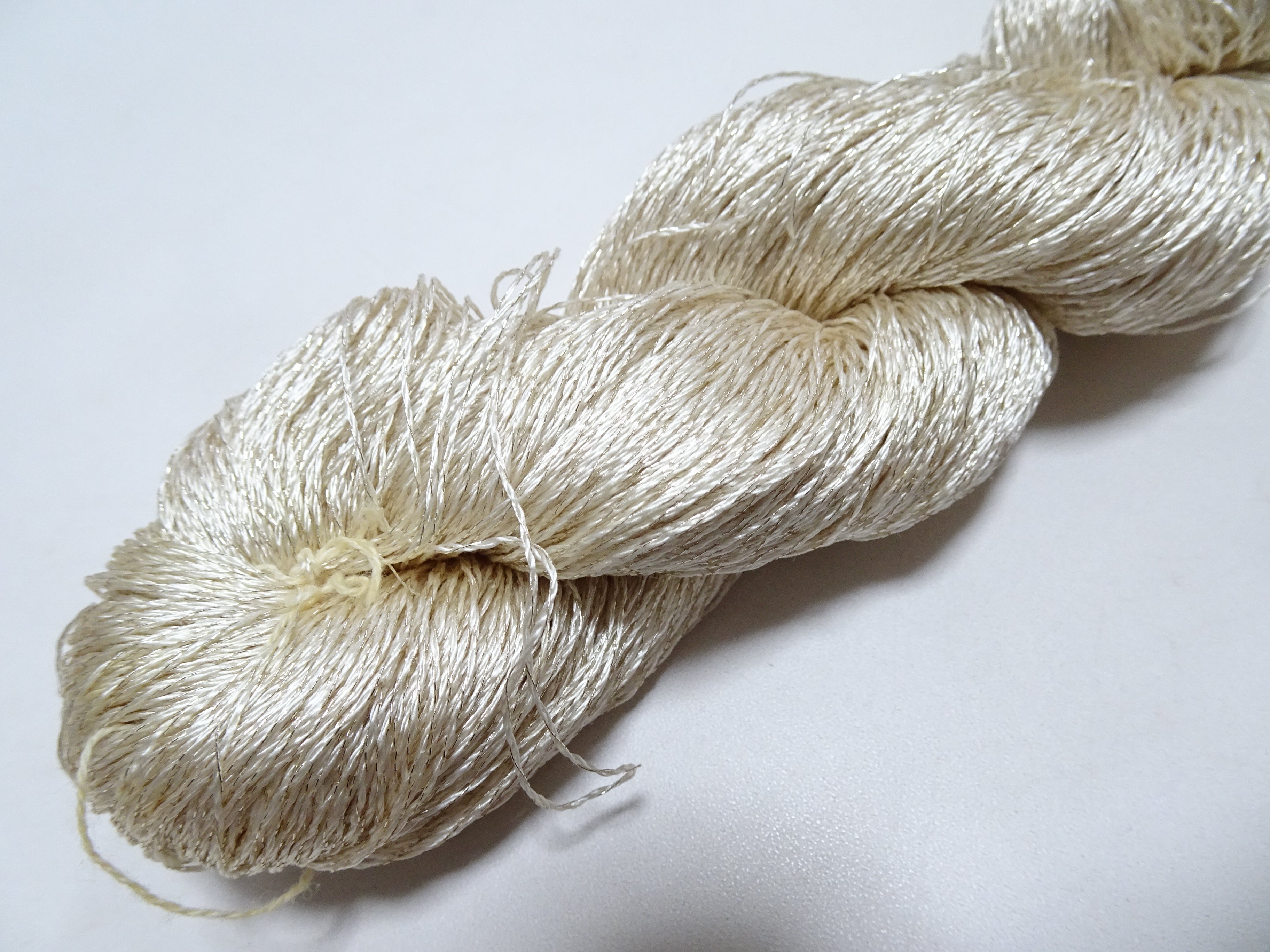 Japanese Vintage High Class Rare Silk Thread Mixture of Silver embroidery 15898