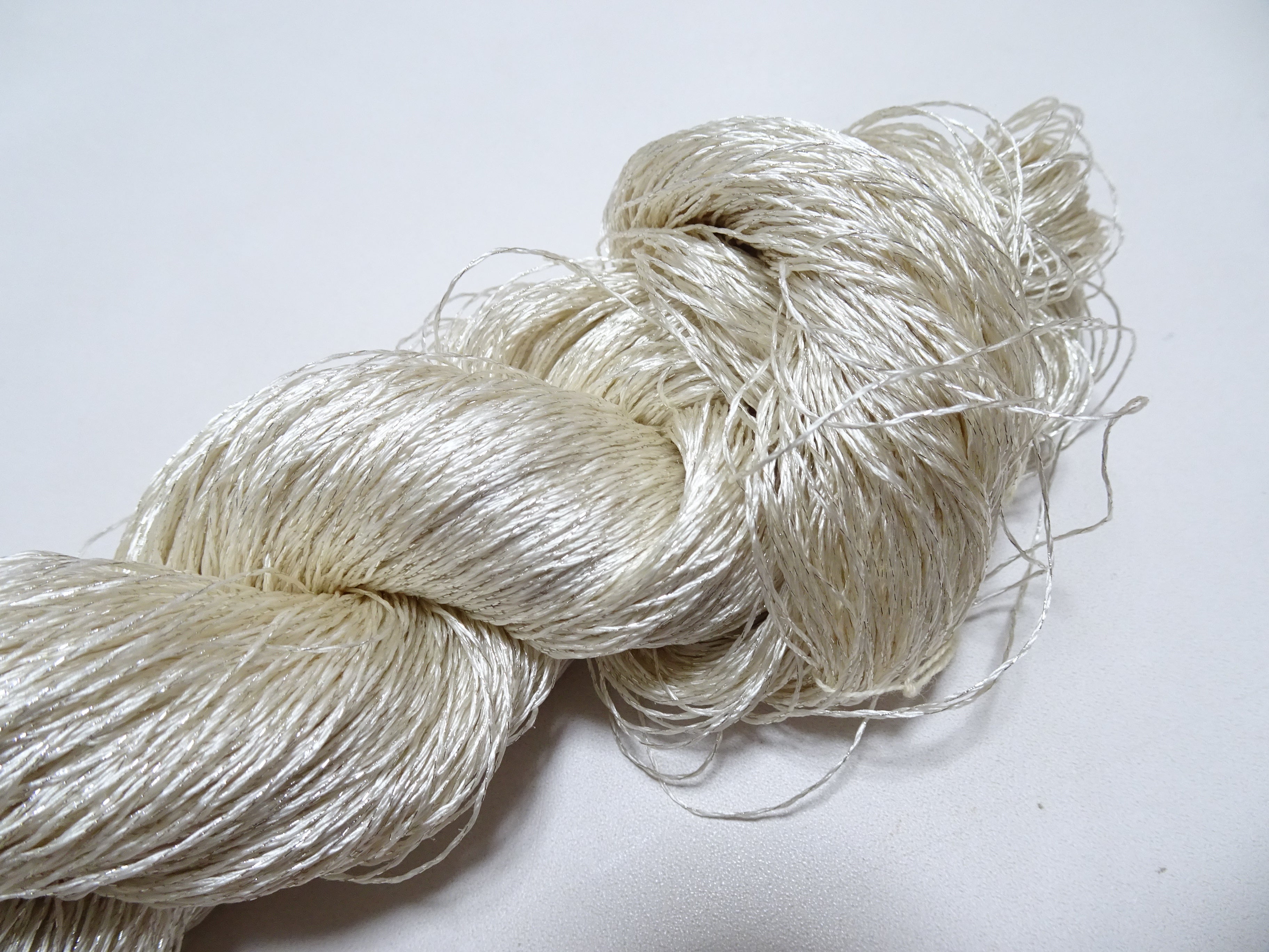 Japanese Vintage High Class Rare Silk Thread Mixture of Silver embroidery 15900